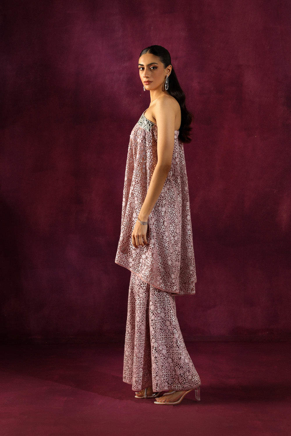 Lace Mirrorwork Bootcut