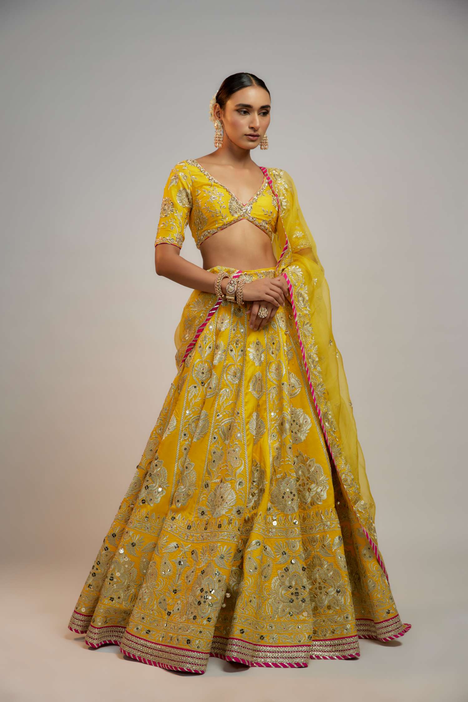 Sara Ali Khan in Golconda Anha Lehenga set