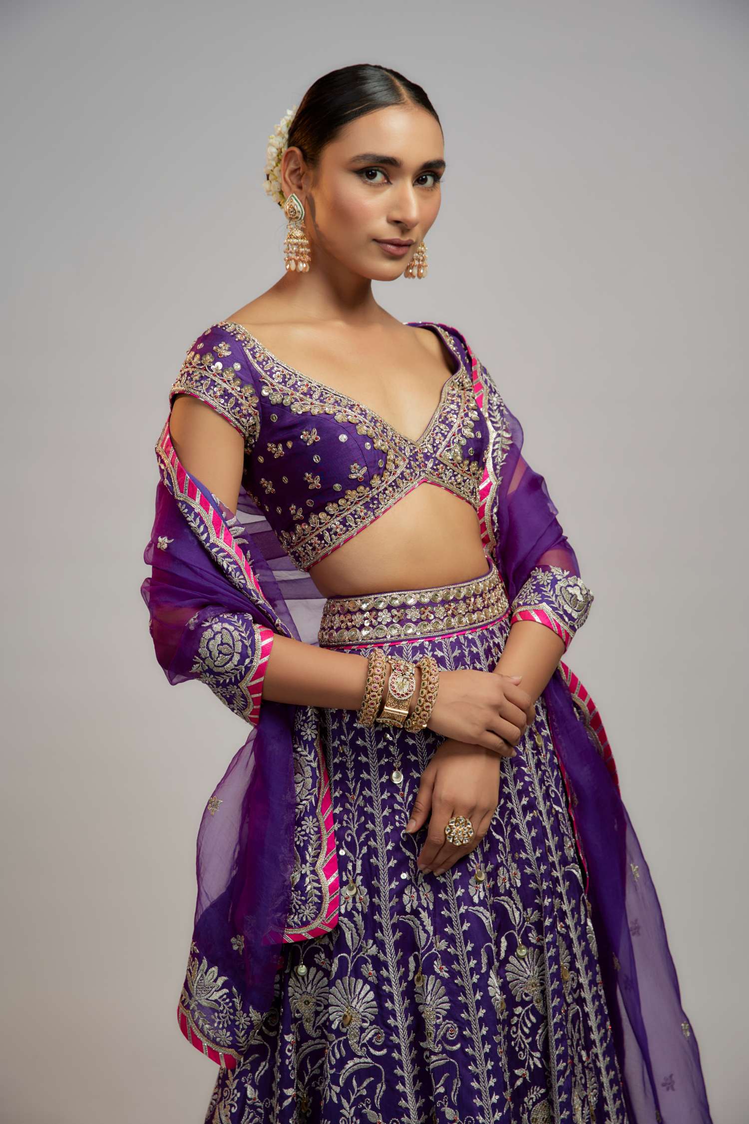 Tamanna in Sacchi Lehenga Set