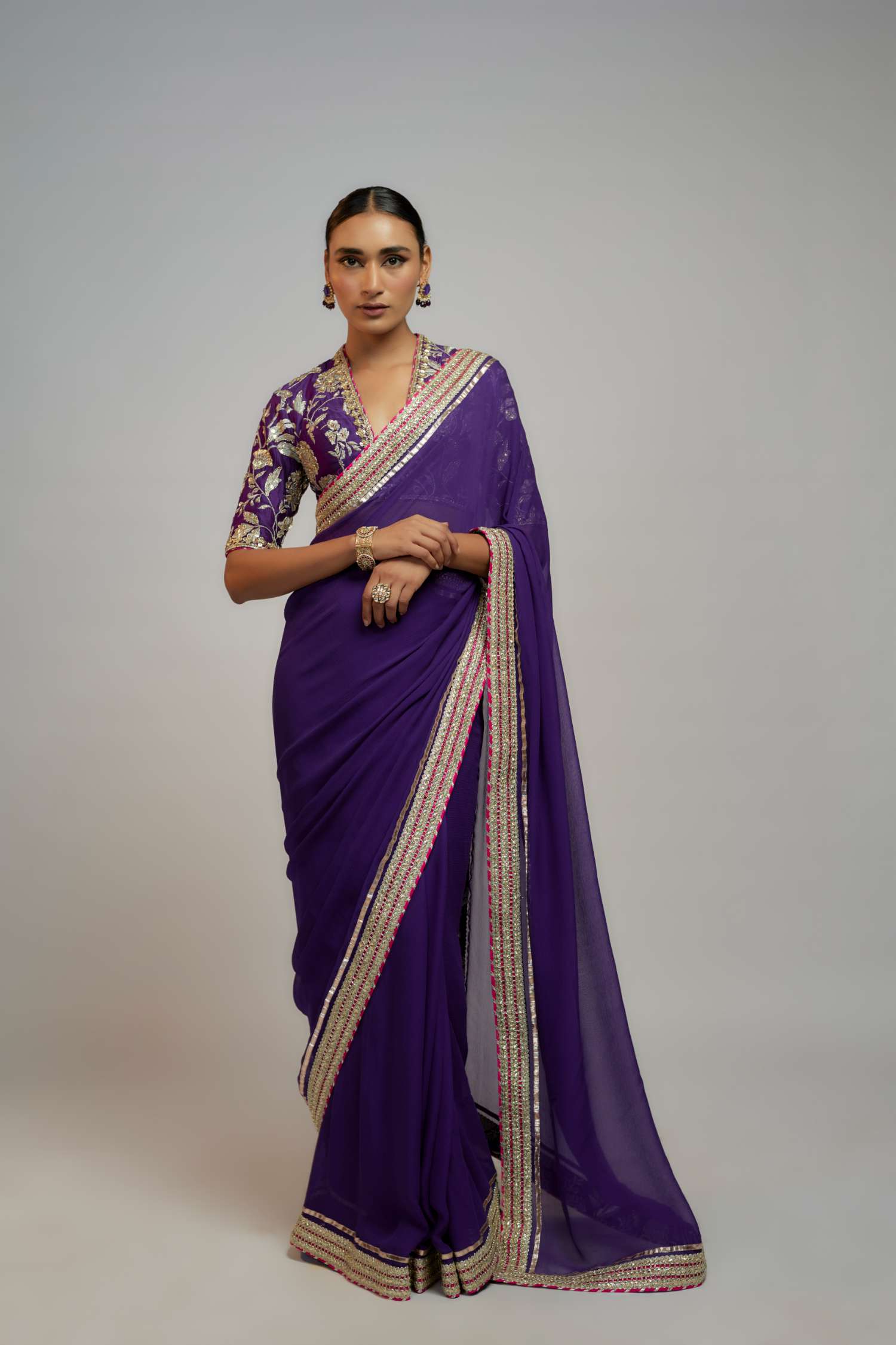 Anaita Shroff in Golconda Myra saree set