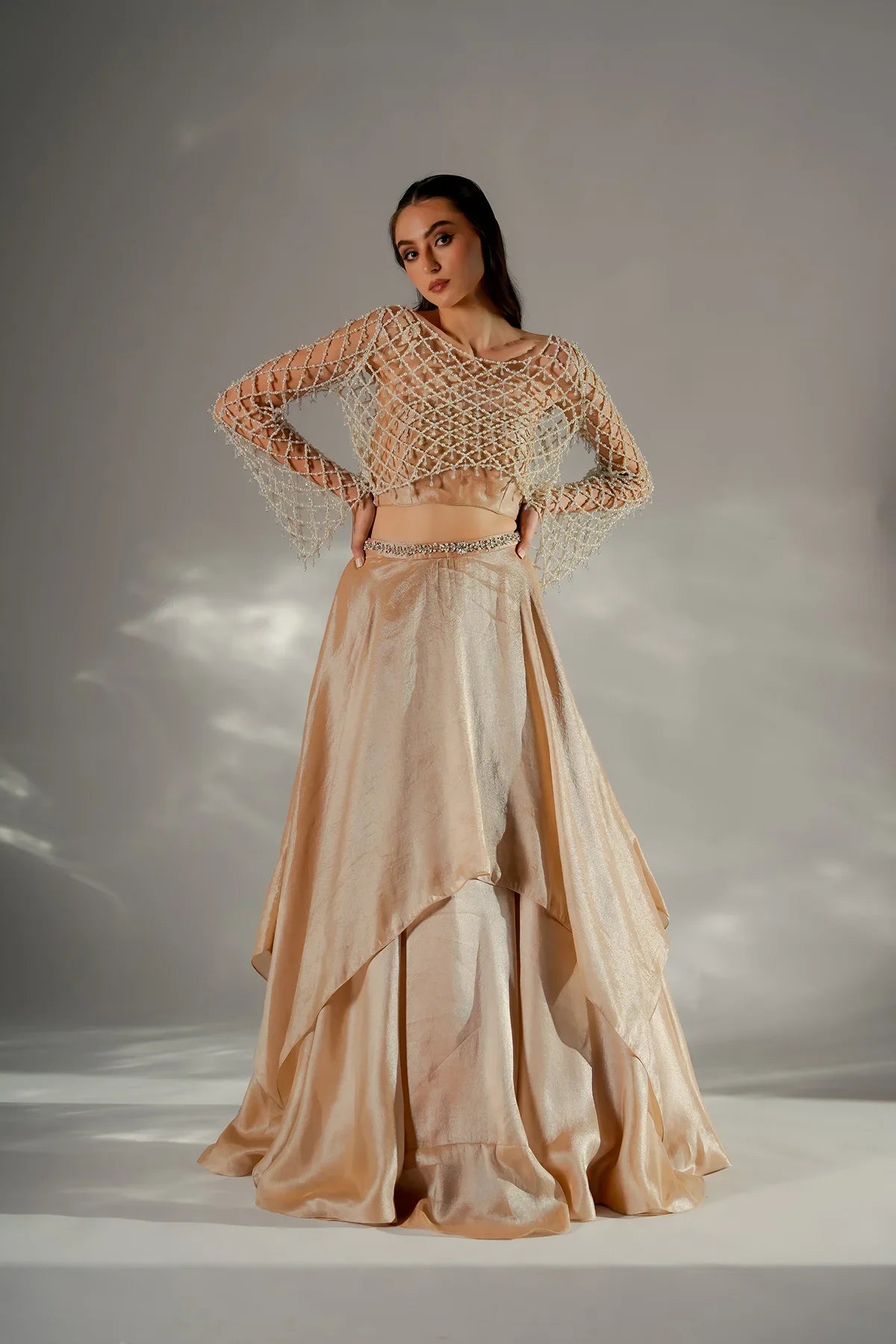 Celeste Drape skirt co-ord set