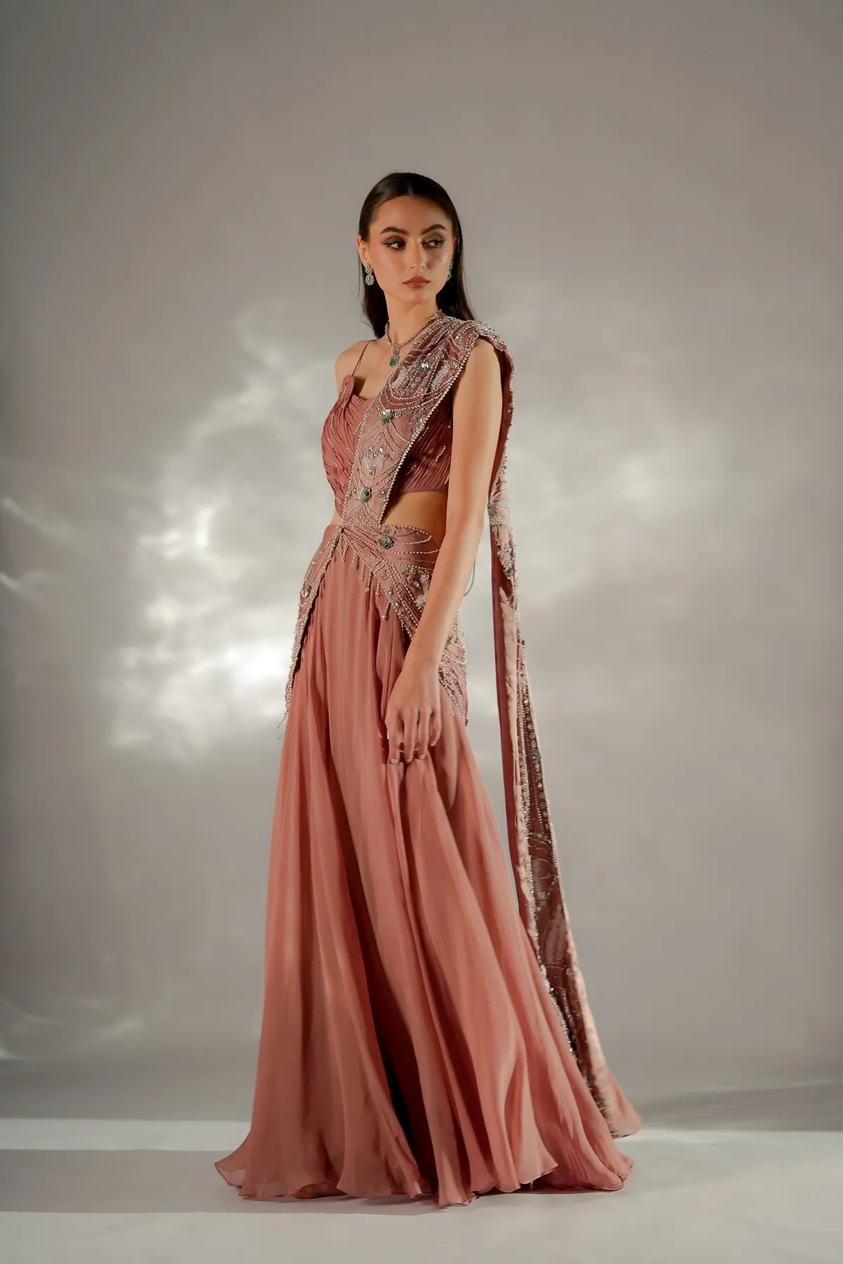 Moon veil Drape Saree