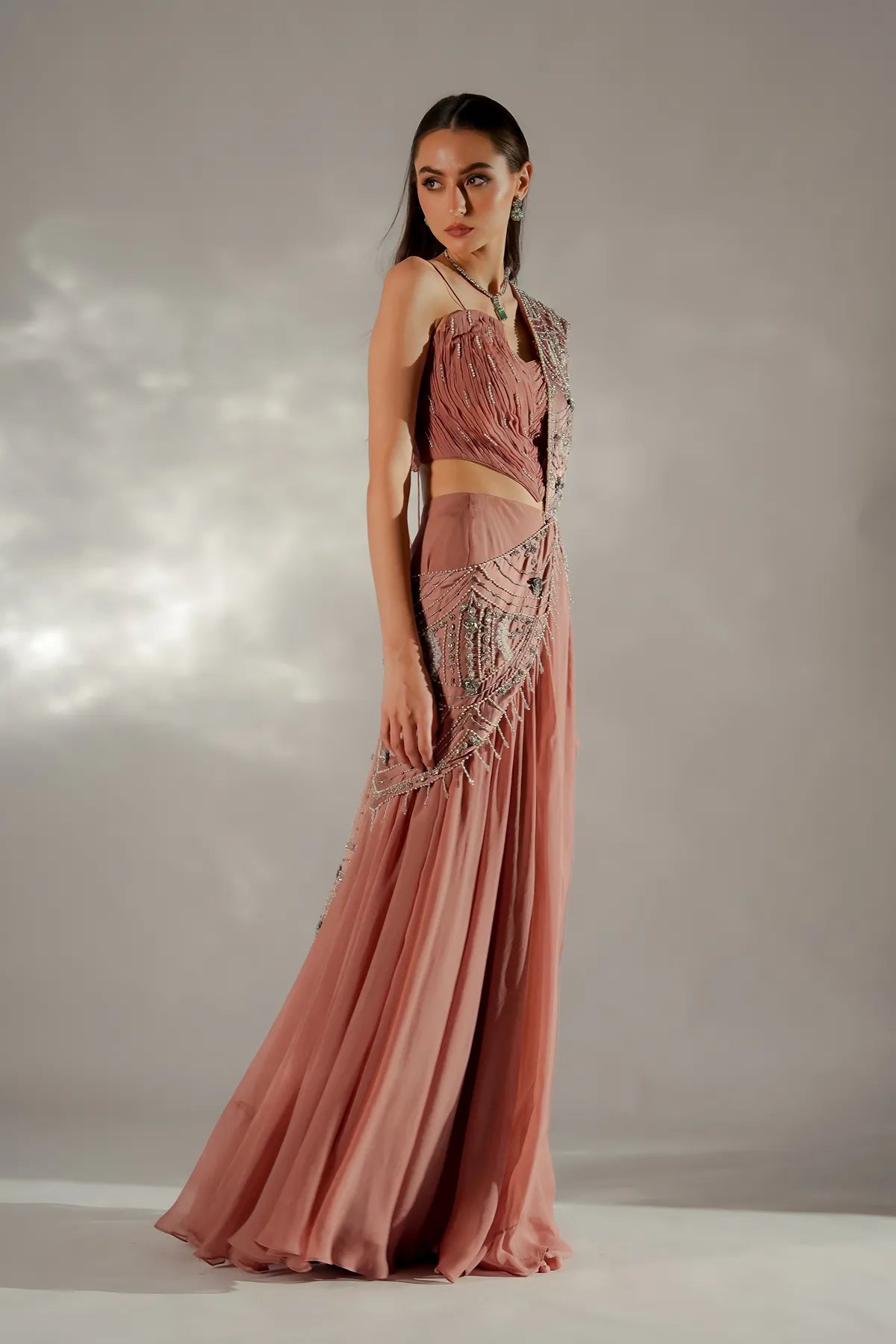 Moon veil Drape Saree