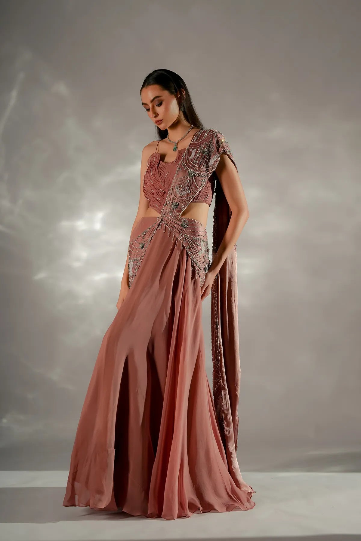 Moon veil Drape Saree