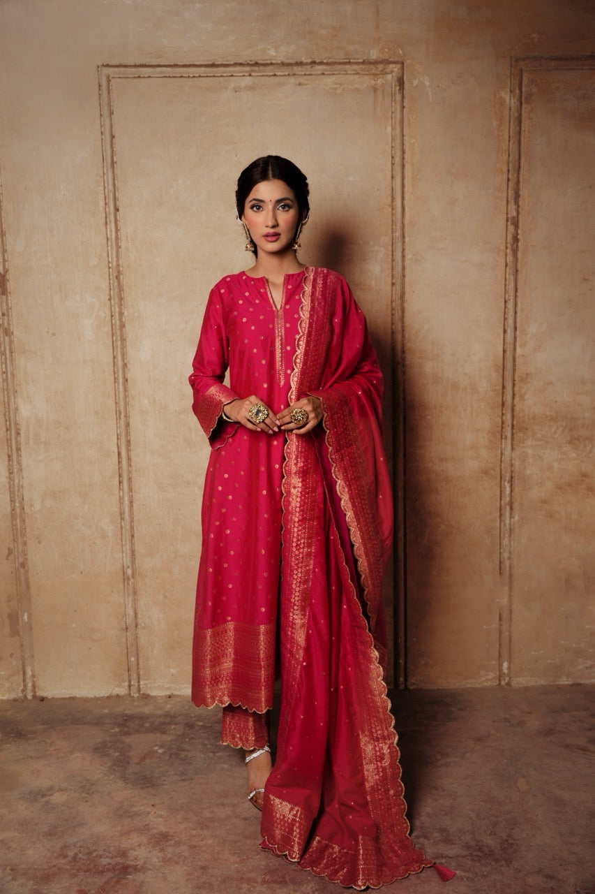 The Gulaabi Rizwana Suit - Ready to Ship