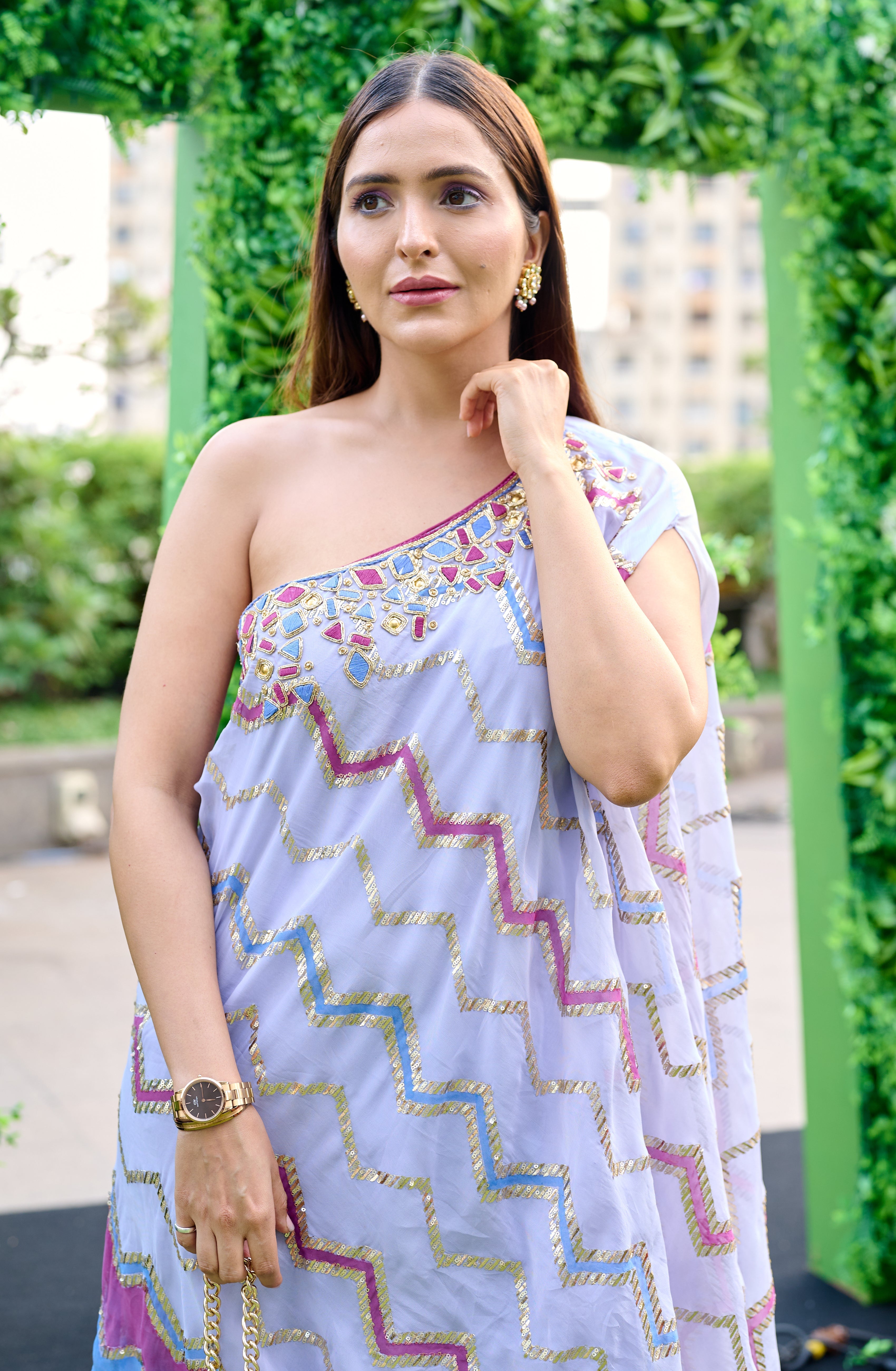 Sonam Chhabra in Tahira one shoulder