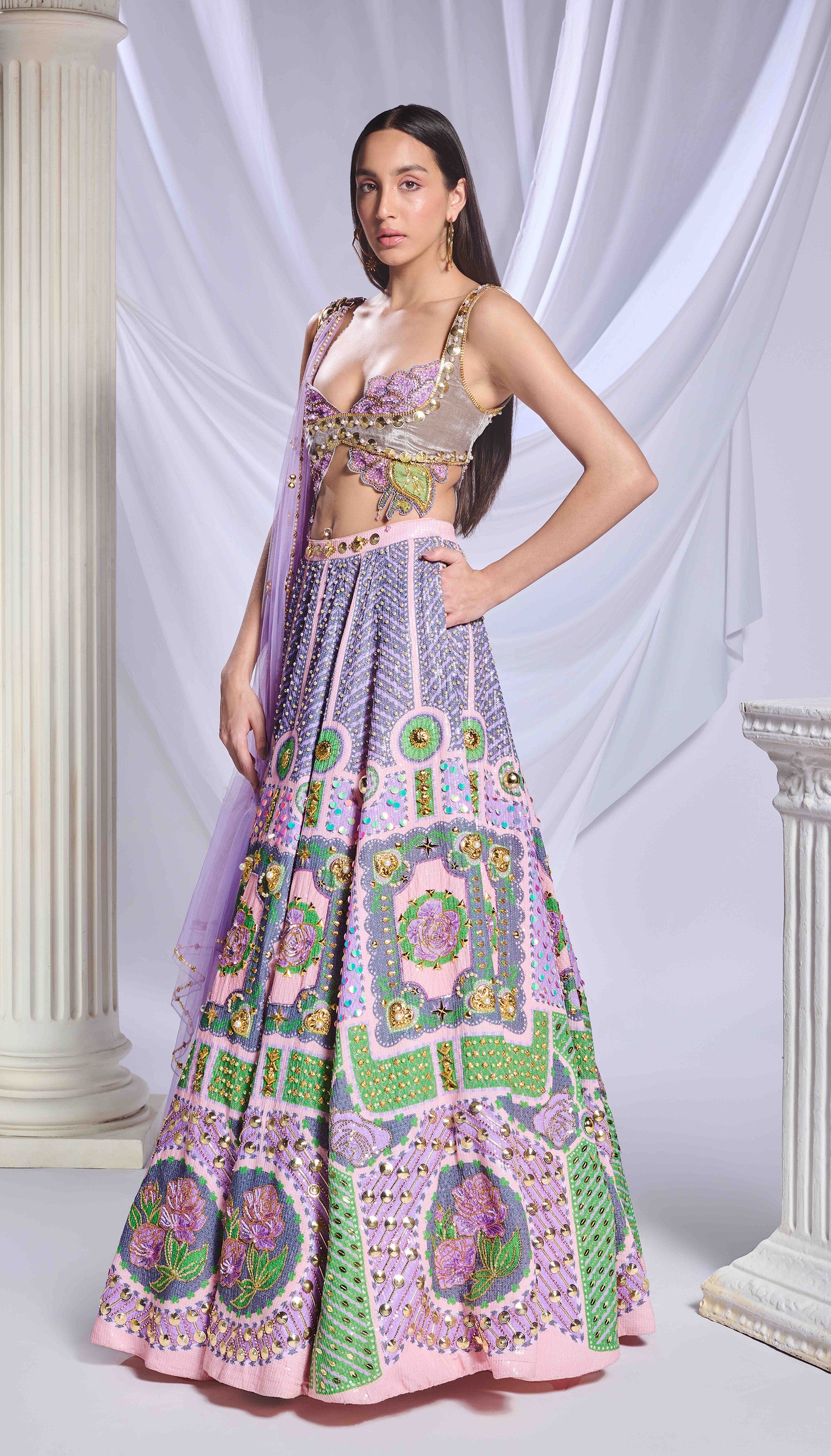 Dear Dahlia Lehenga set