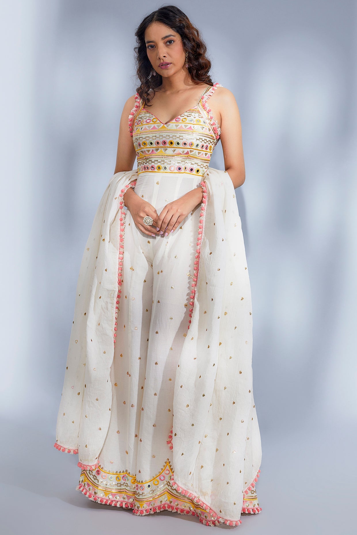 Raha Jumpsuit With Dupatta