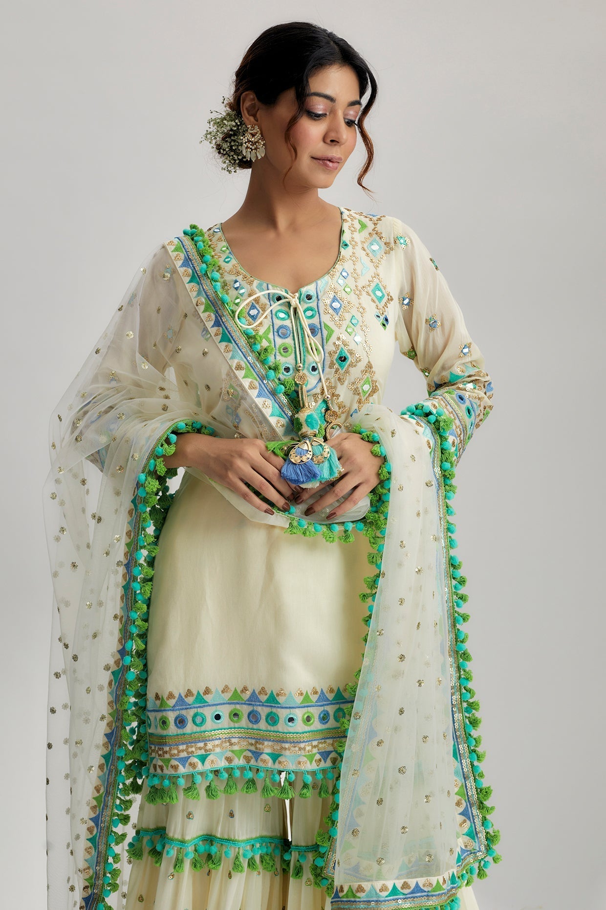 Maahika Layered Sharara Set