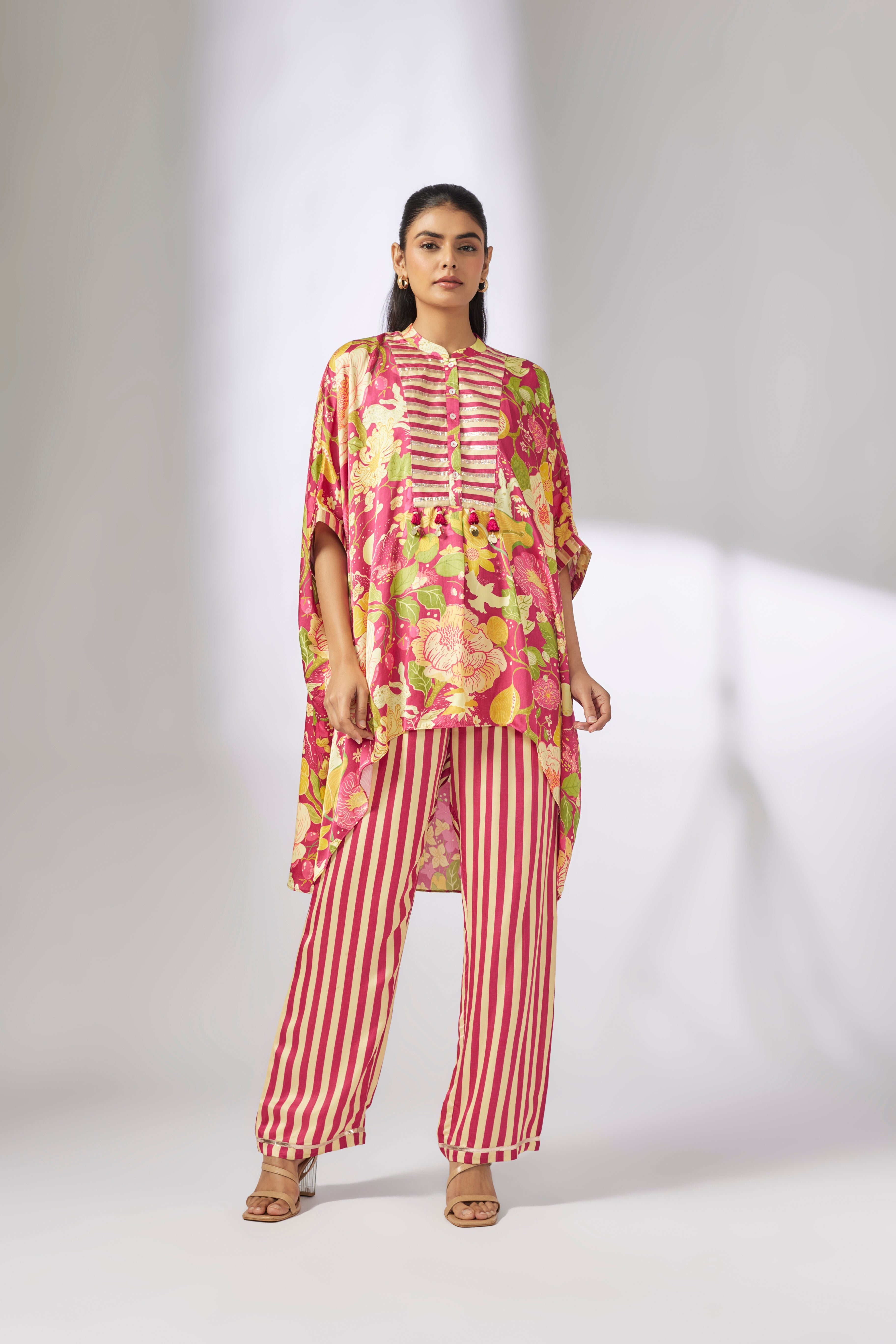 Peony kaftan Co-ord set