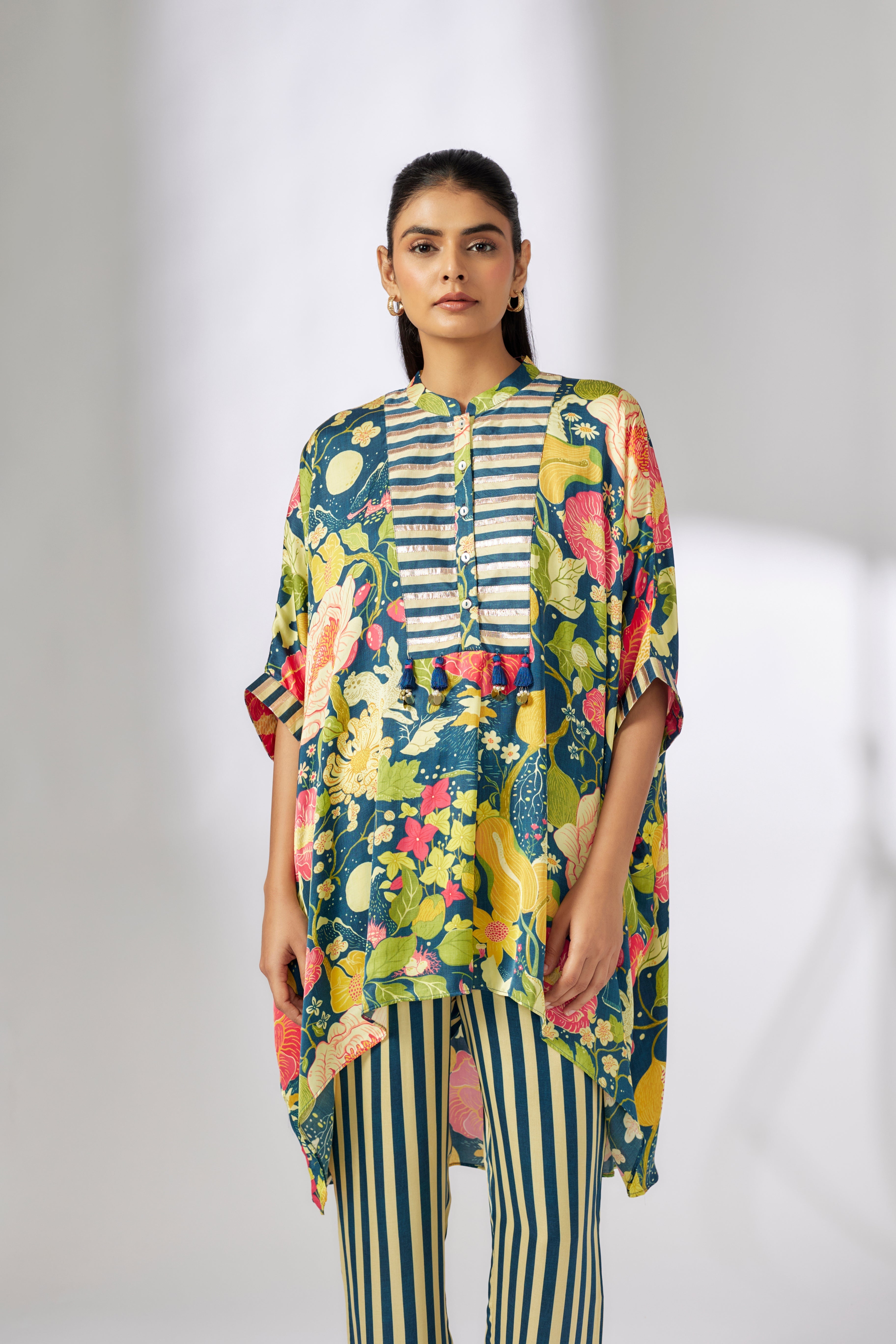 Peony kaftan Co-ord set