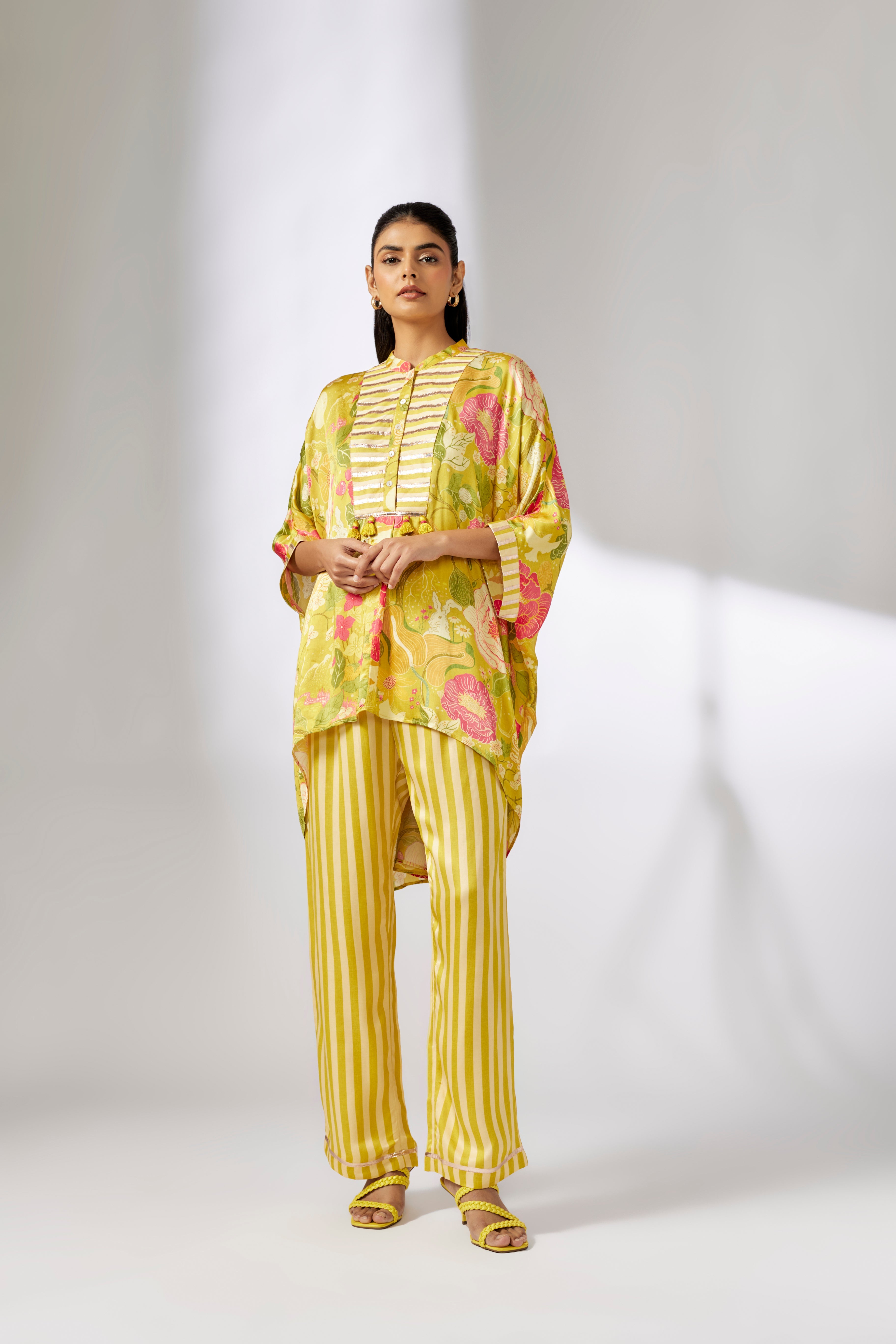 Peony kaftan Co-ord set