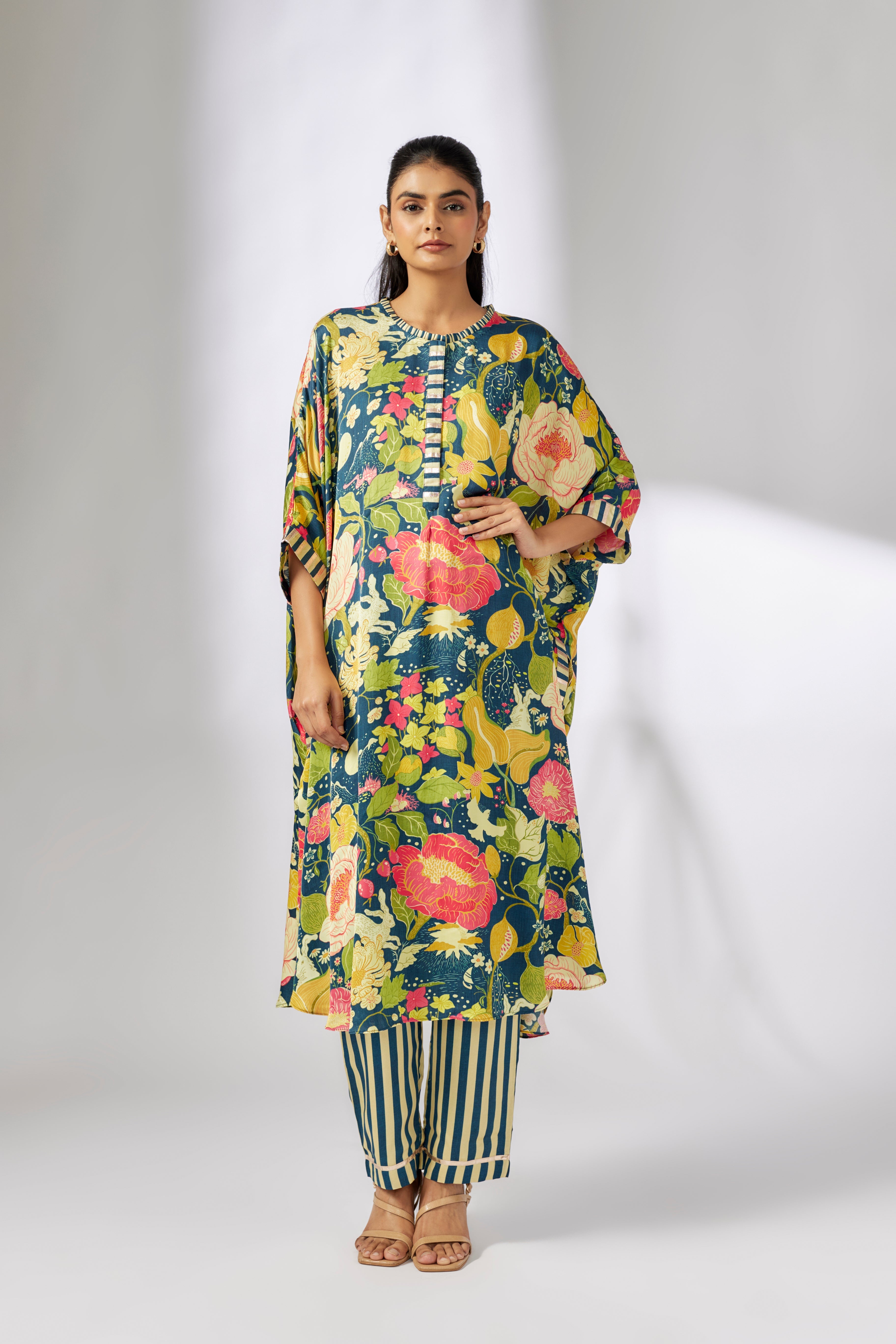 Julia Ikat Kaftan set