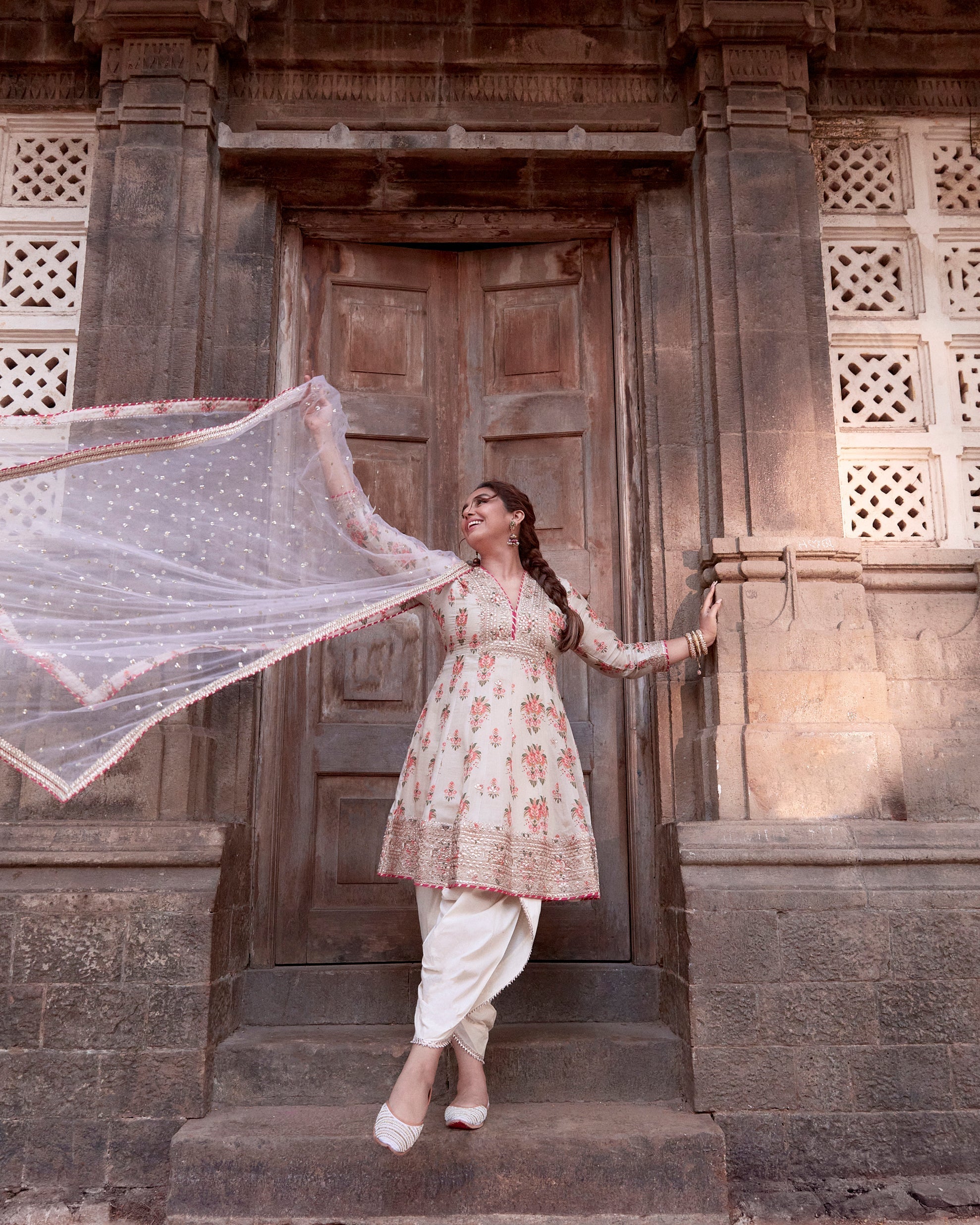 Huma Qureshi in Ekta AG Dhoti Set