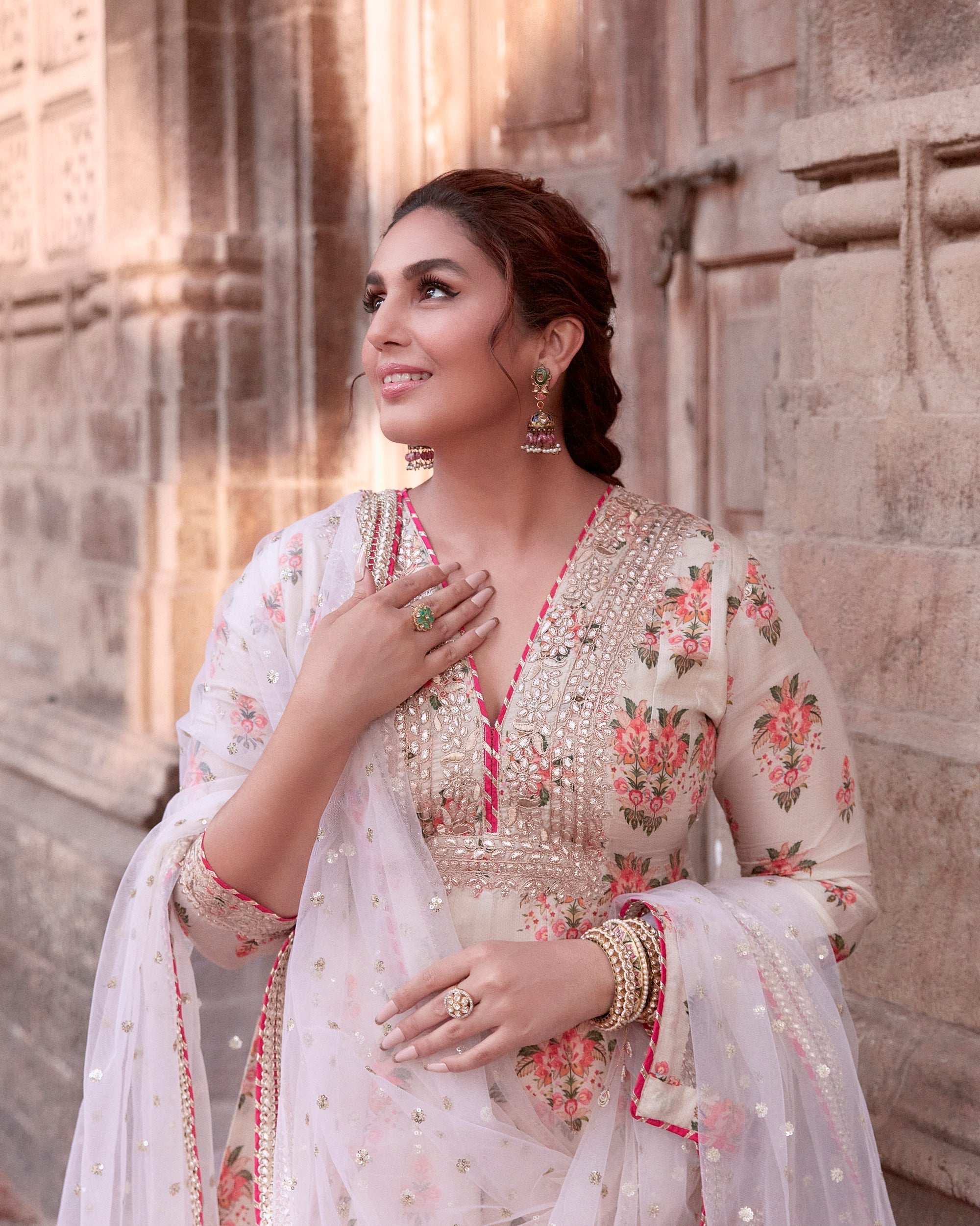 Huma Qureshi in Ekta AG Dhoti Set