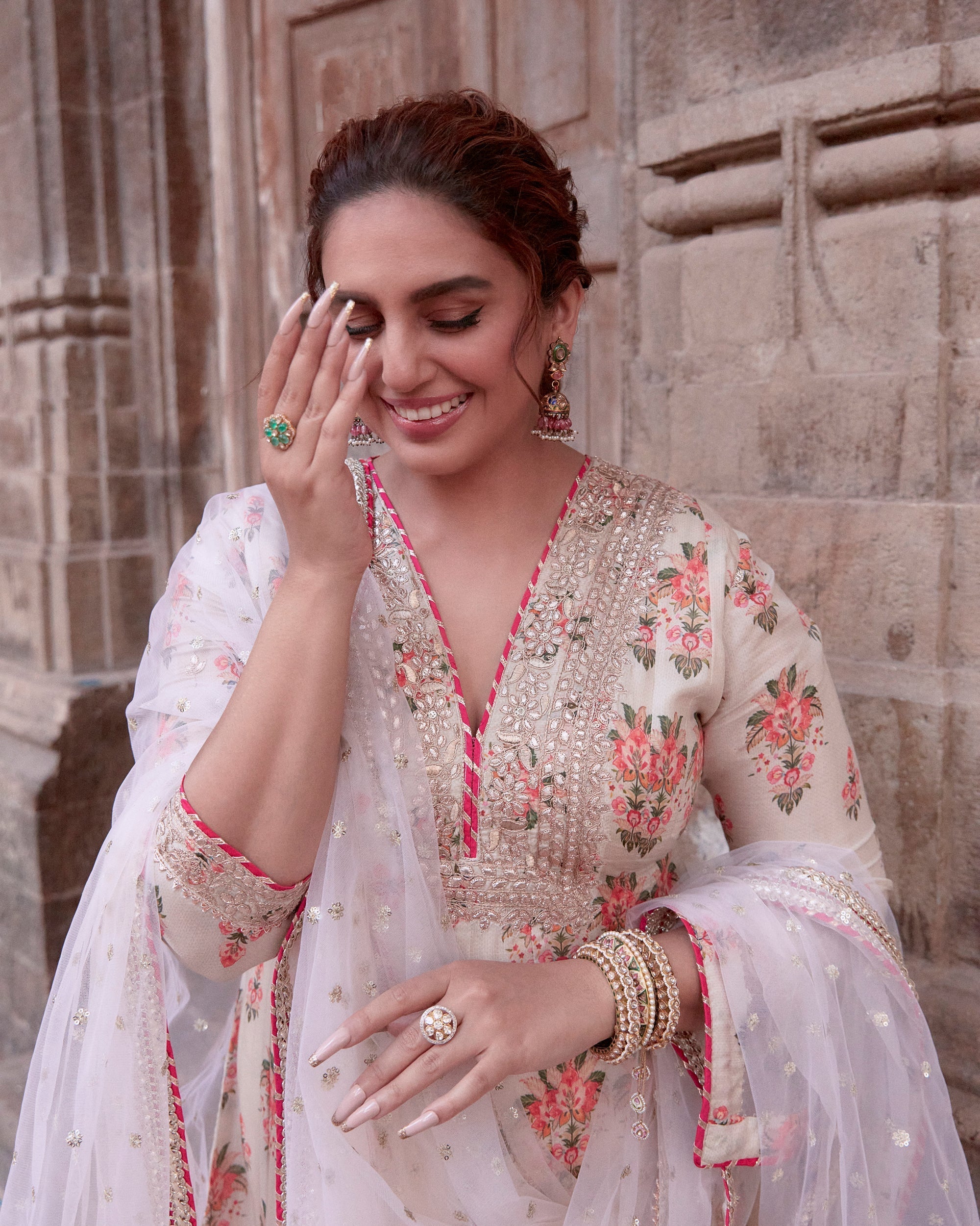 Huma Qureshi in Ekta AG Dhoti Set