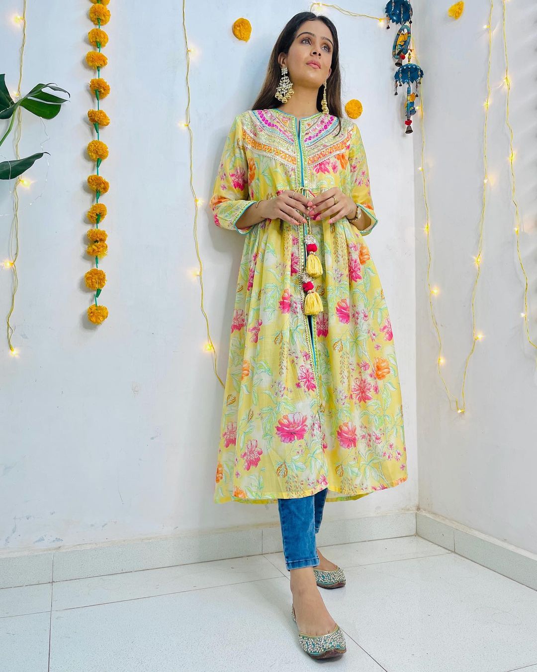 Fenil Umrigar in Utsav Jacket style Tunic