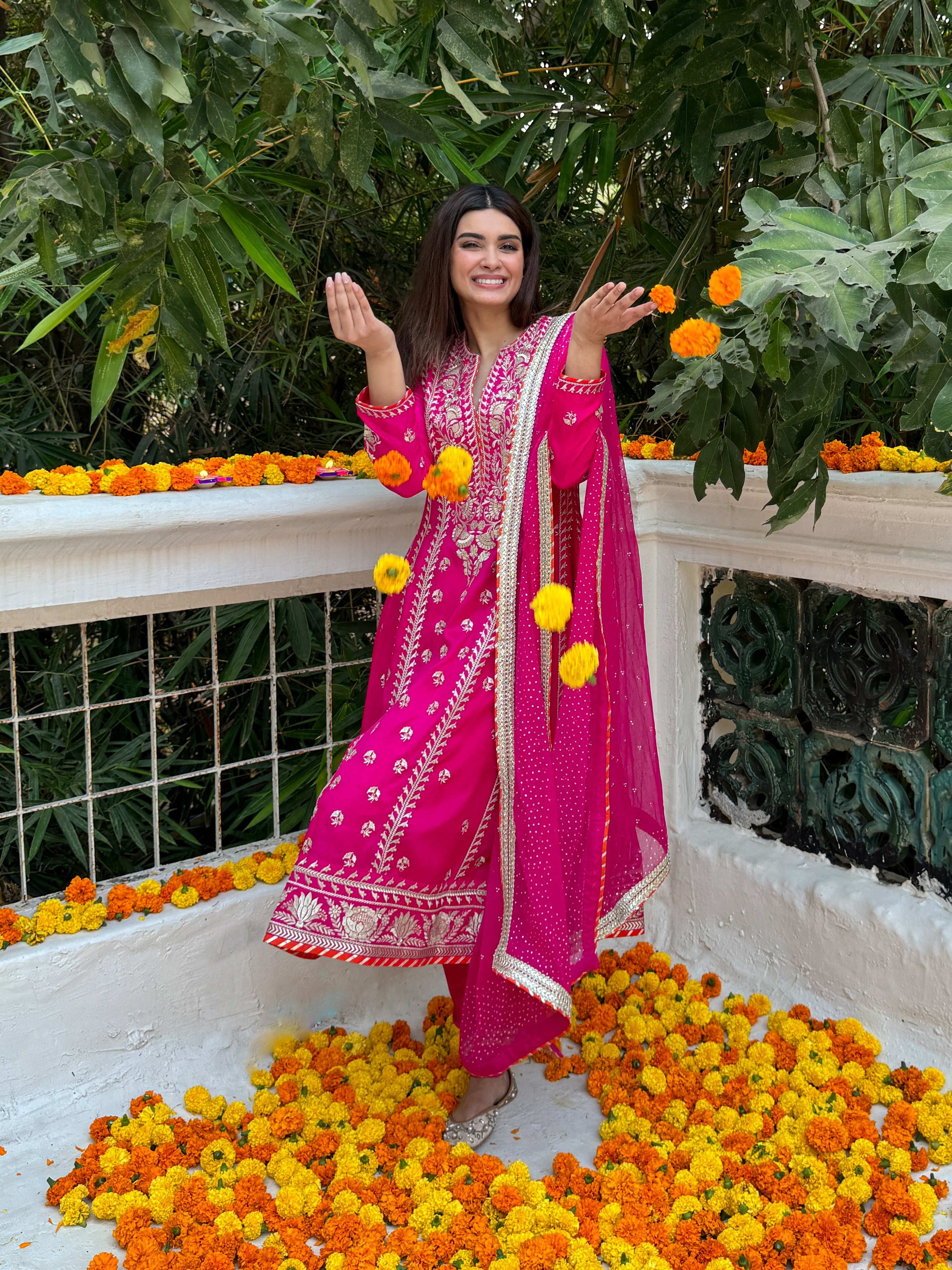 Diana Penty in Aarohi Anarkali set