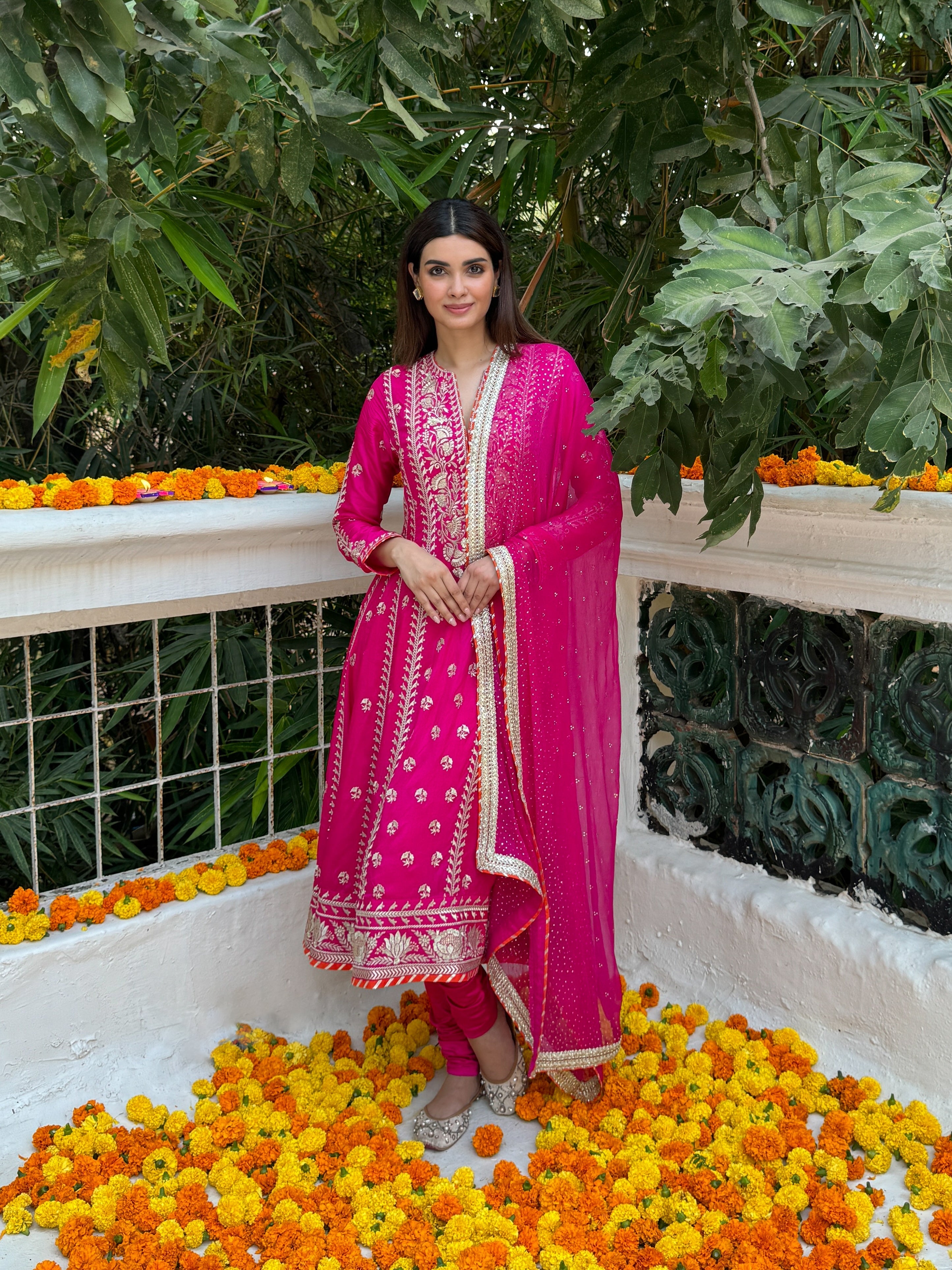 Diana Penty in Aarohi Anarkali set