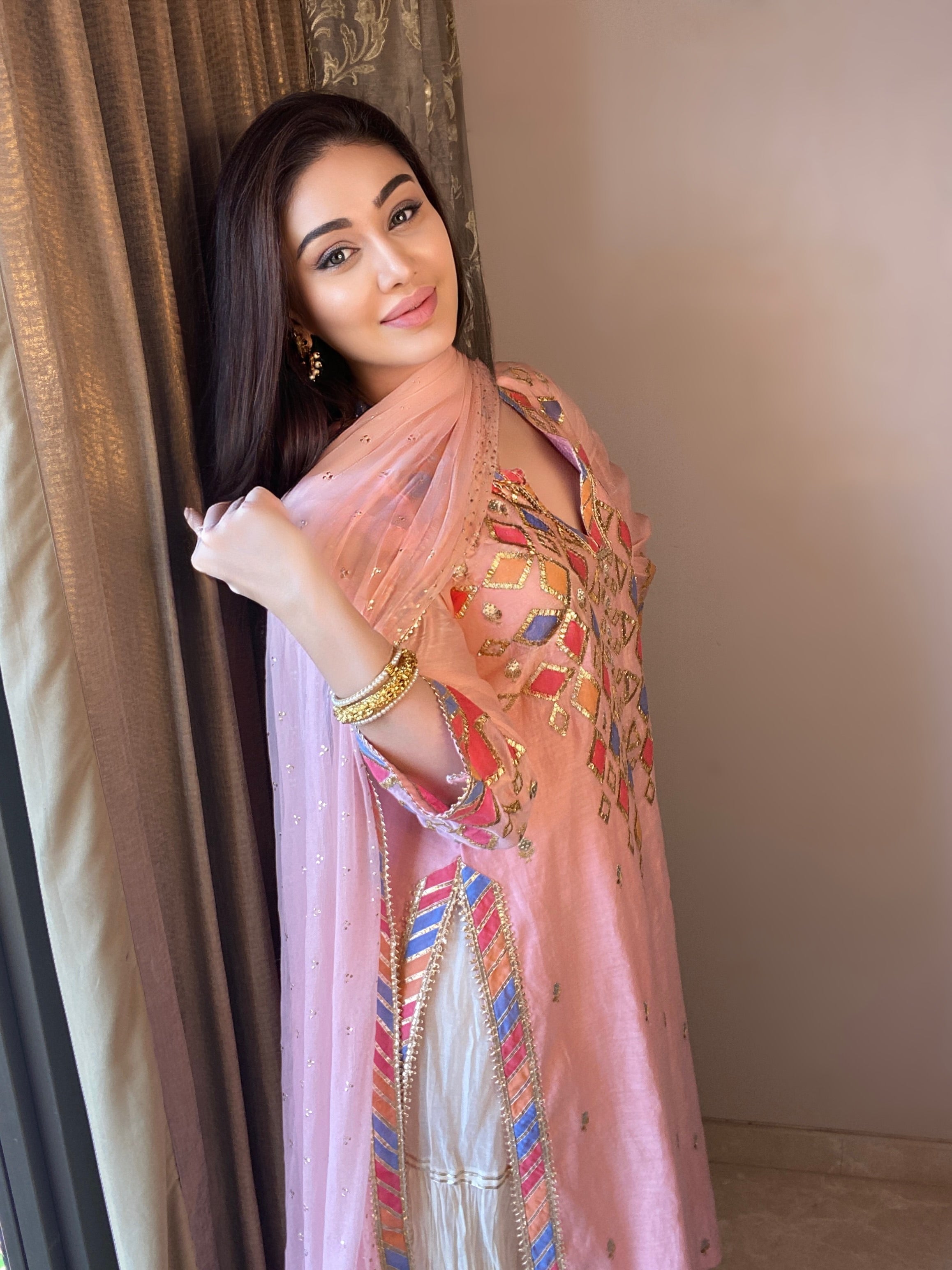 Shefali Jariwalla In Rangeela Tunic Sharara Set with Dupatta