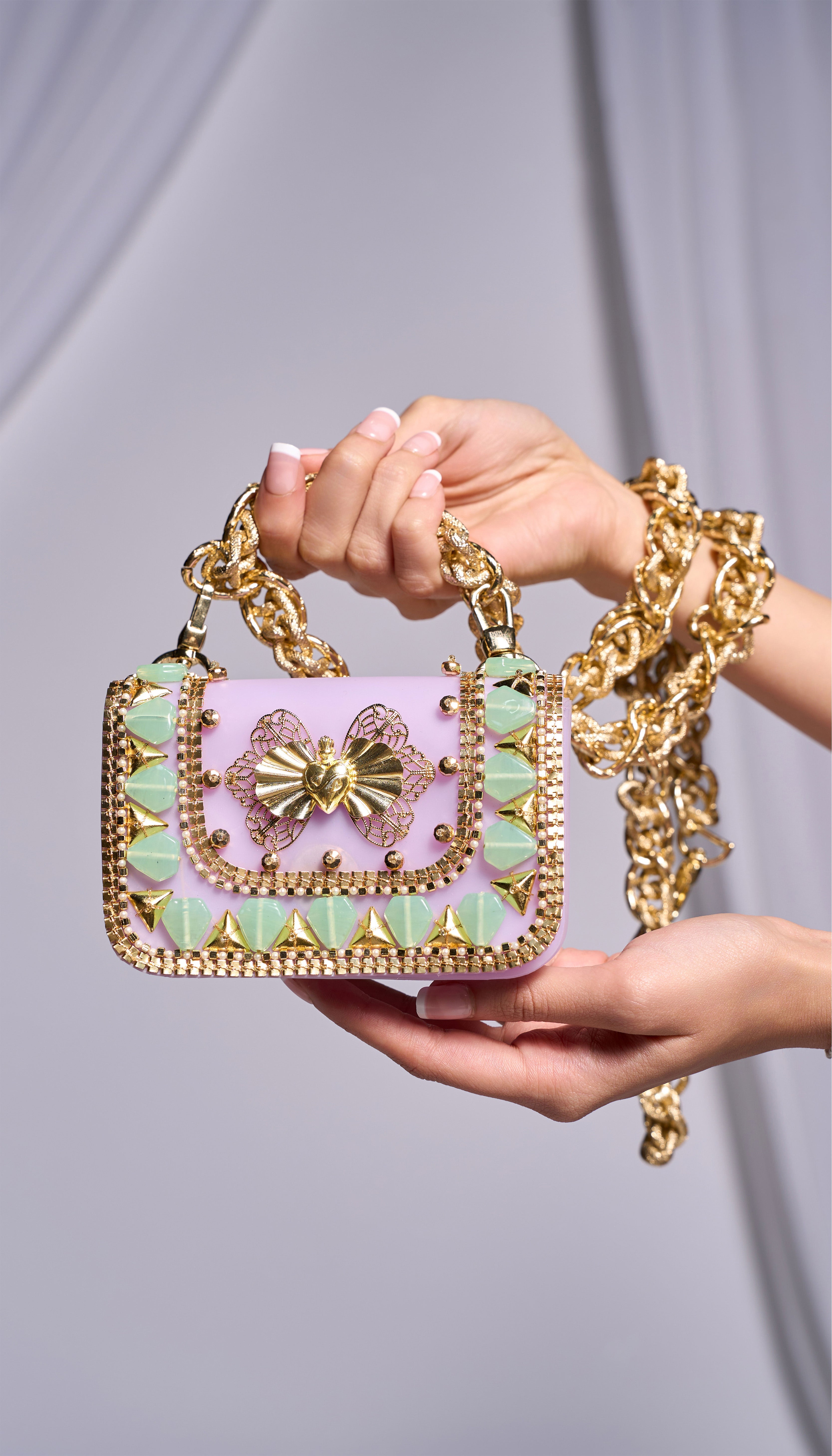 Lavender Haze Chainlink: Belt Bag