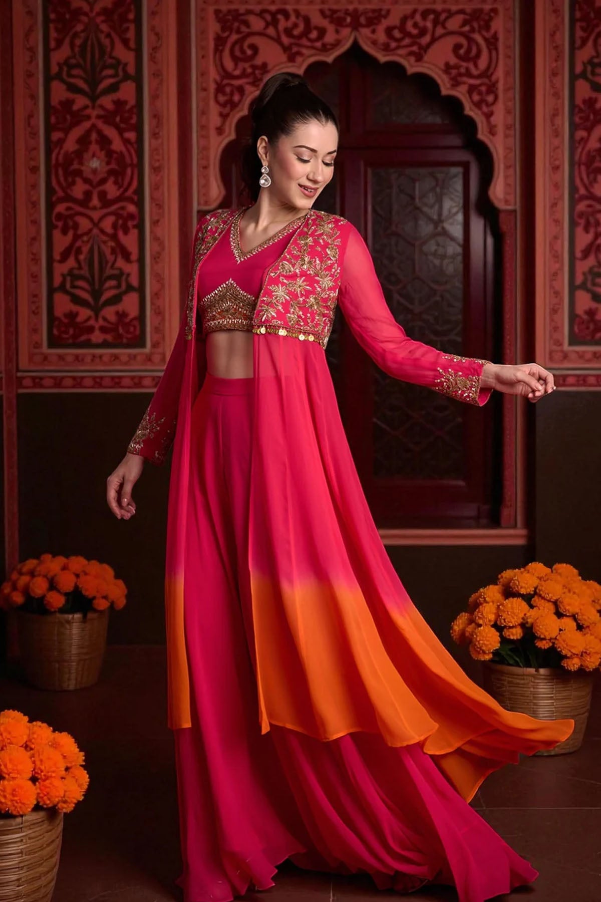 CHANDRIKAA JACKET SET