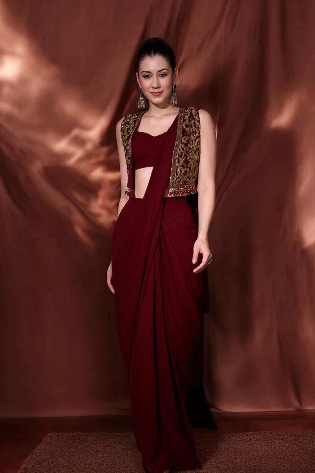 RUDRANI SAREE JACKET SET