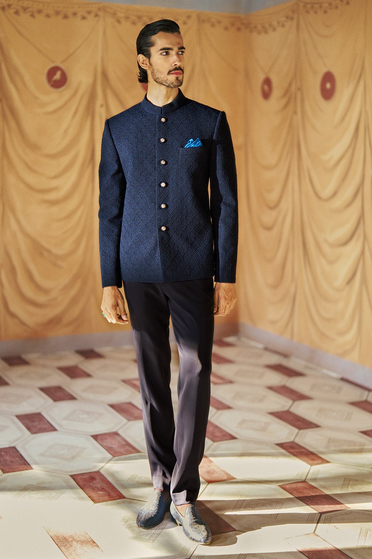 Iktan Bandgala Short Jacket & Pant Set