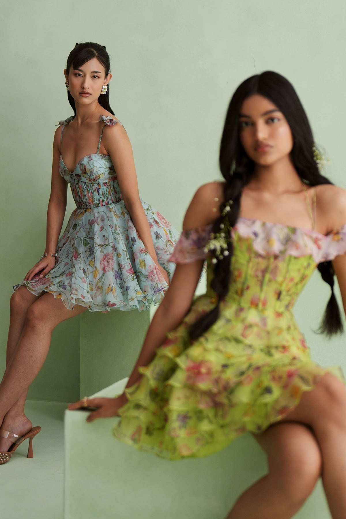 Cloud Floral Mini Dress