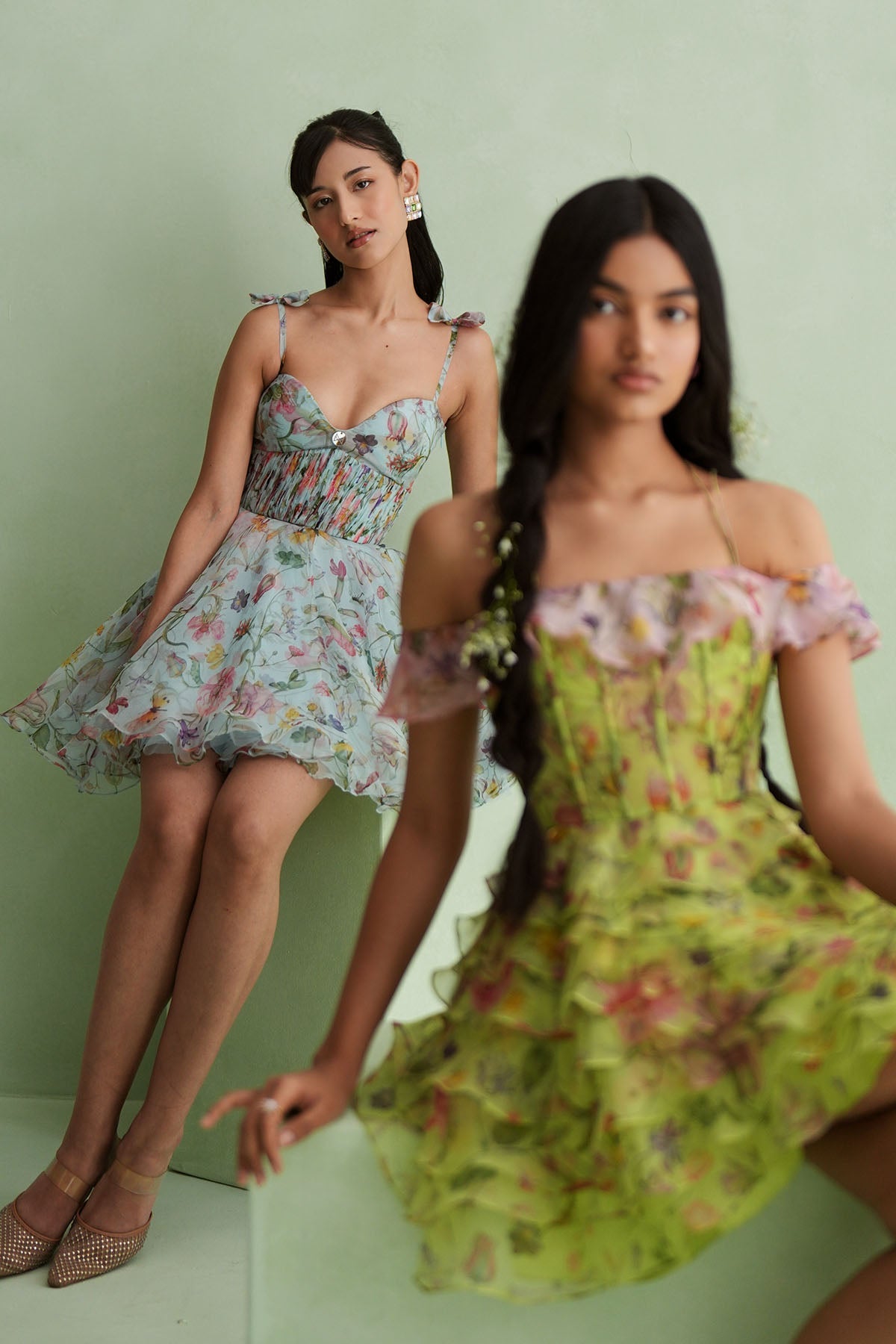 Cloud Floral Mini Dress