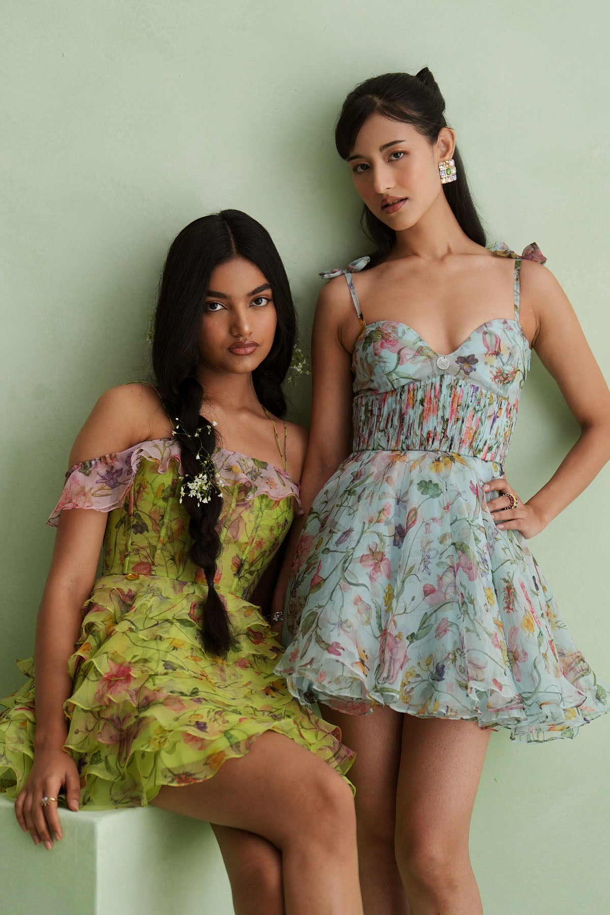 Cloud Floral Mini Dress