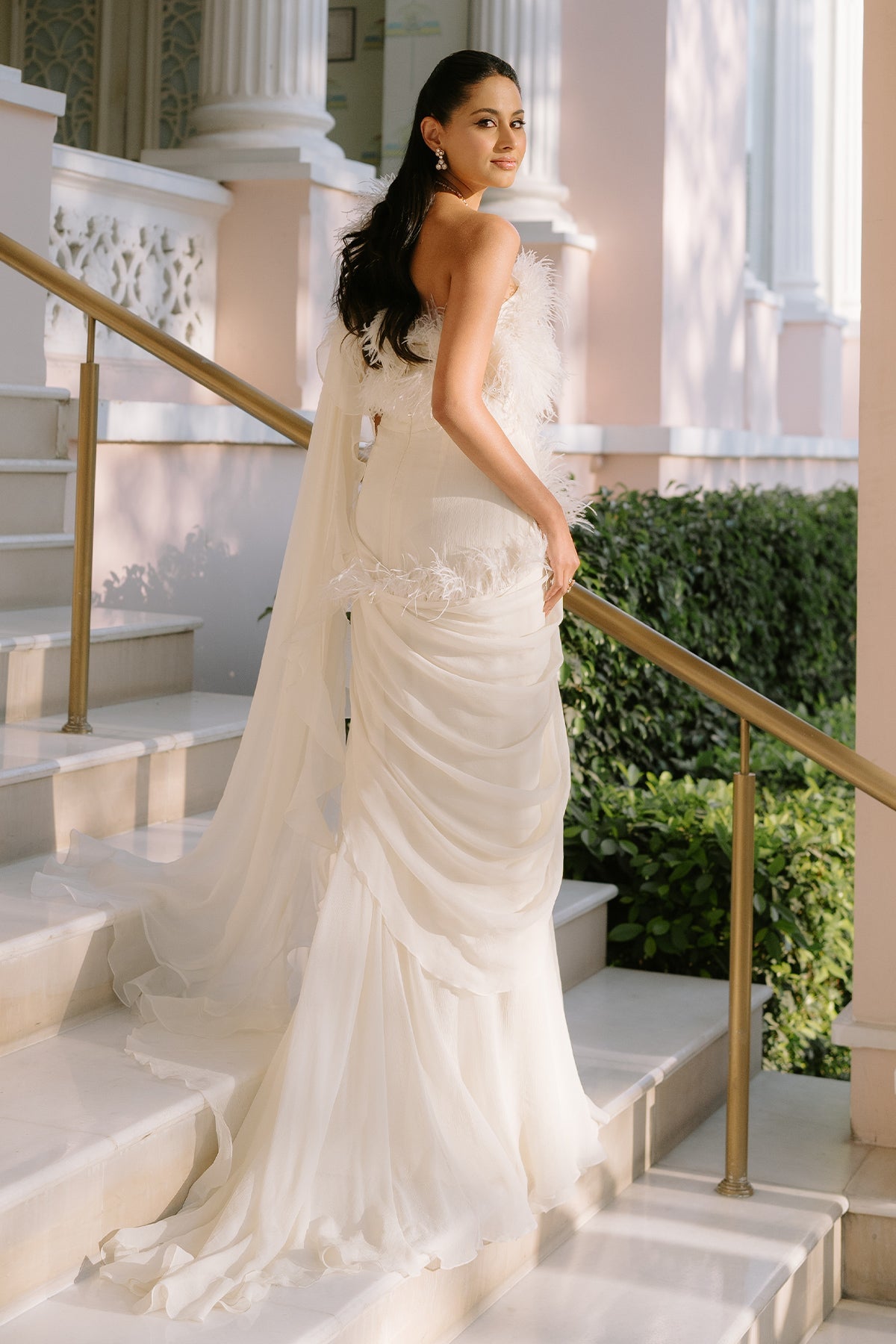 Prianca in Fantasy Saree Gown Set