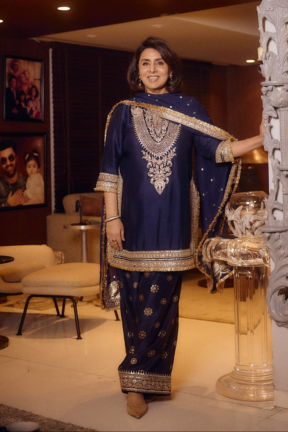 Neetu Kapoor in Mahiz Farshi Set - Ready To Ship