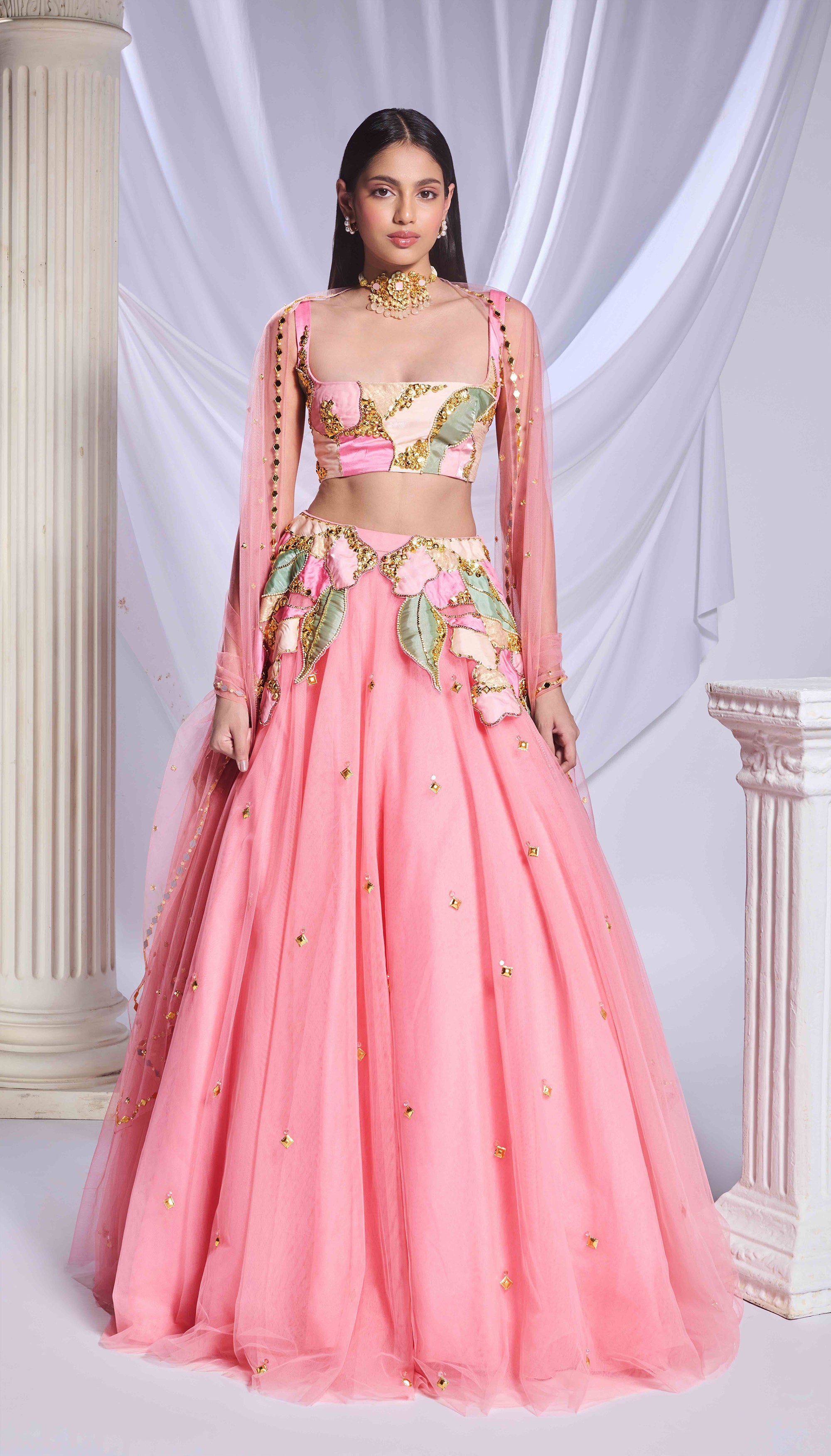 Preach Pink lehenga set