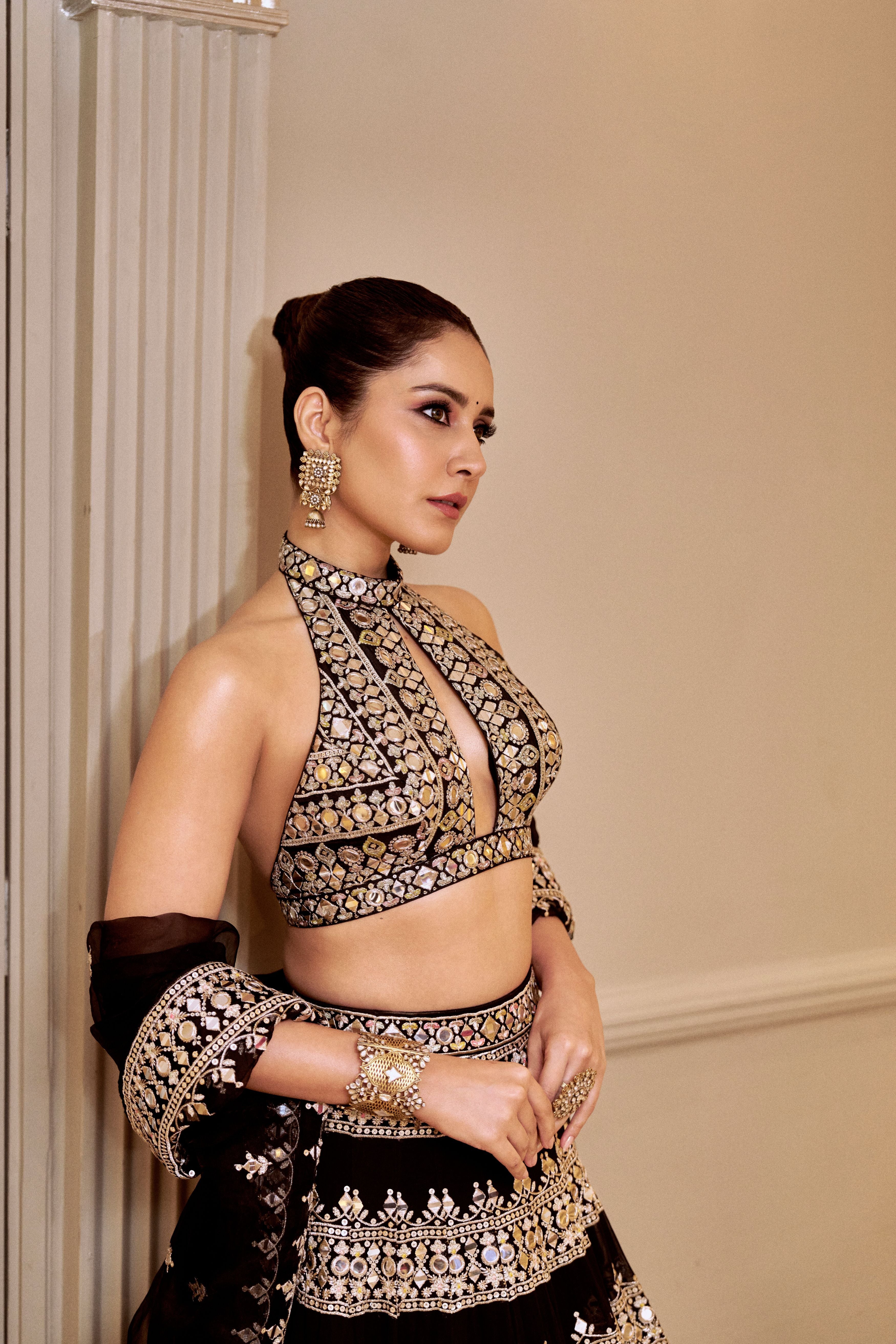 Raashi Khanna in Farheen Lehenga Set