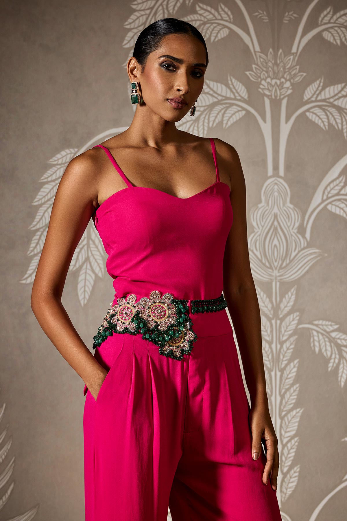 Shilpa Shetty in Waltz Cape Pants Set