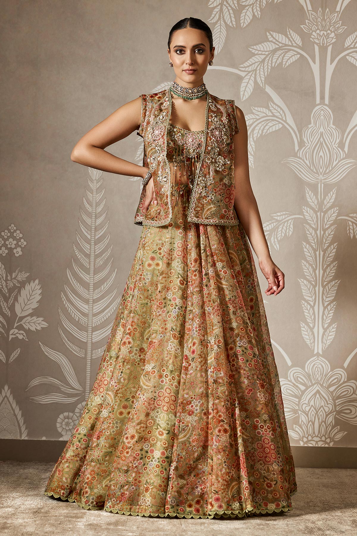 Priyanka Nagar in Zaral Lehenga Set