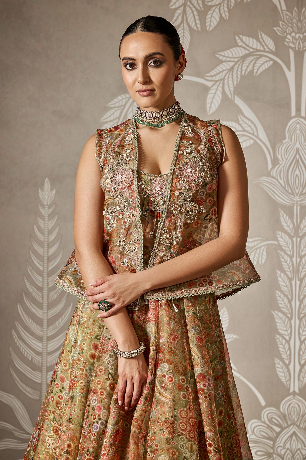 Priyanka Nagar in Zaral Lehenga Set