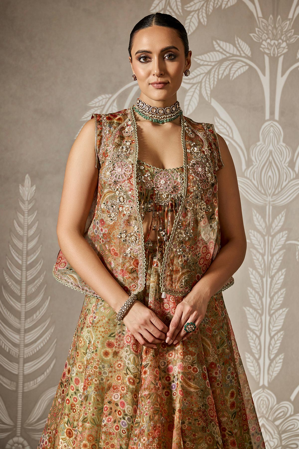 Priyanka Nagar in Zaral Lehenga Set