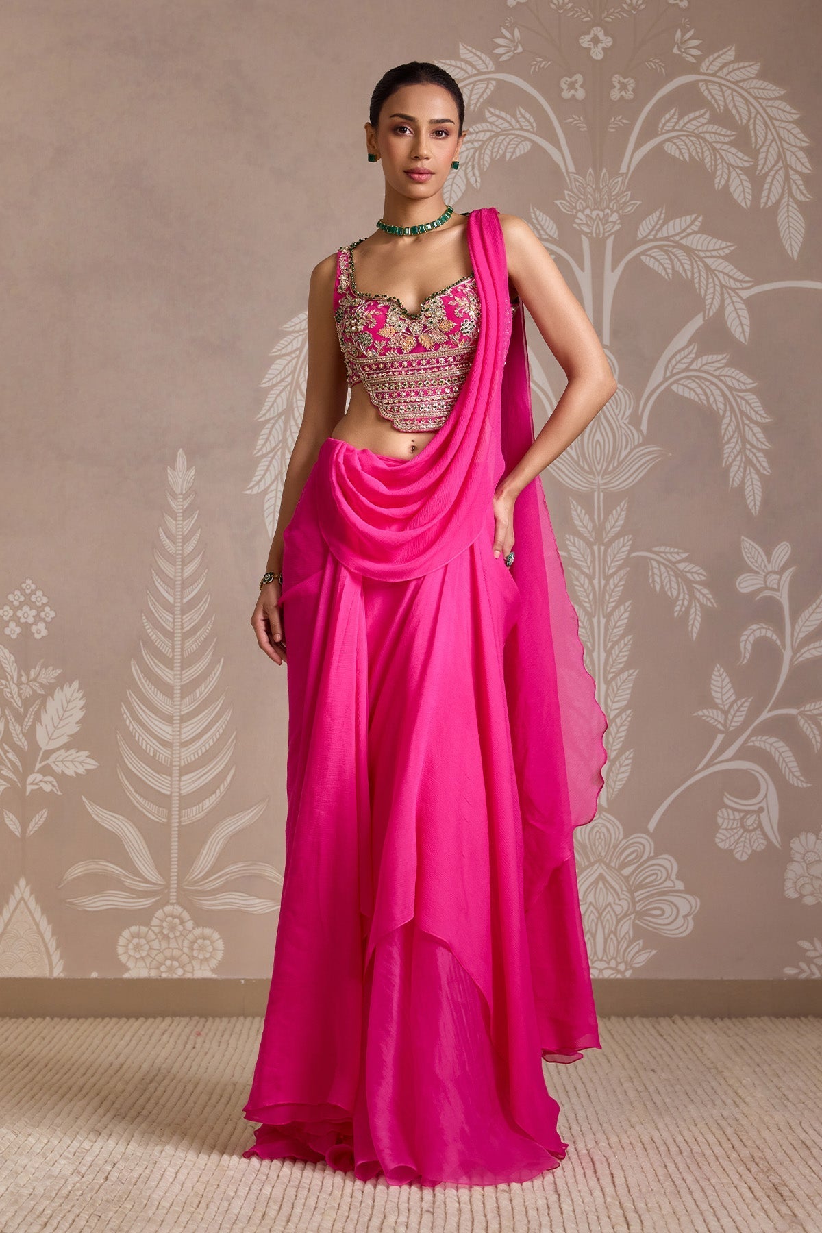 Knot Saree Set-RTS