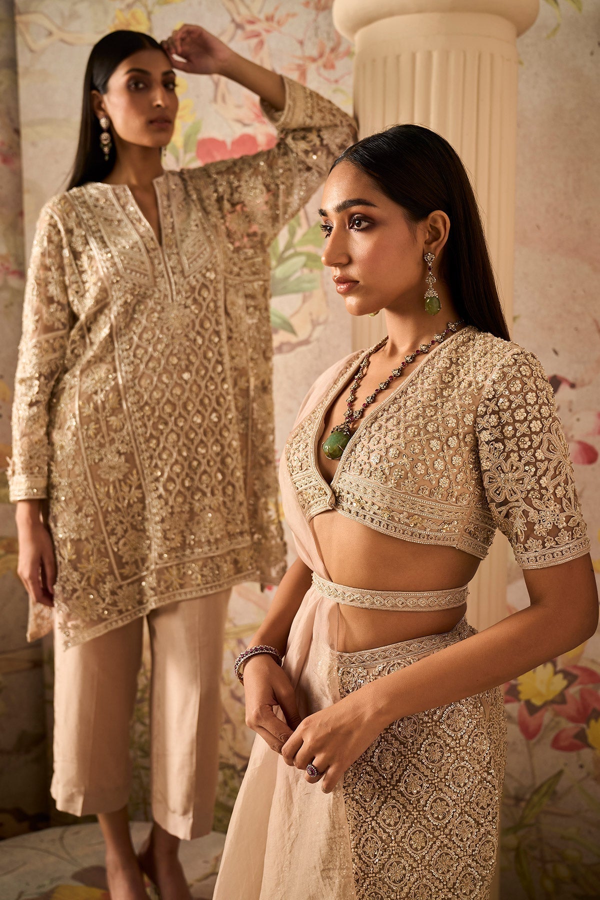 Idol Saree Skirt Set-RTS