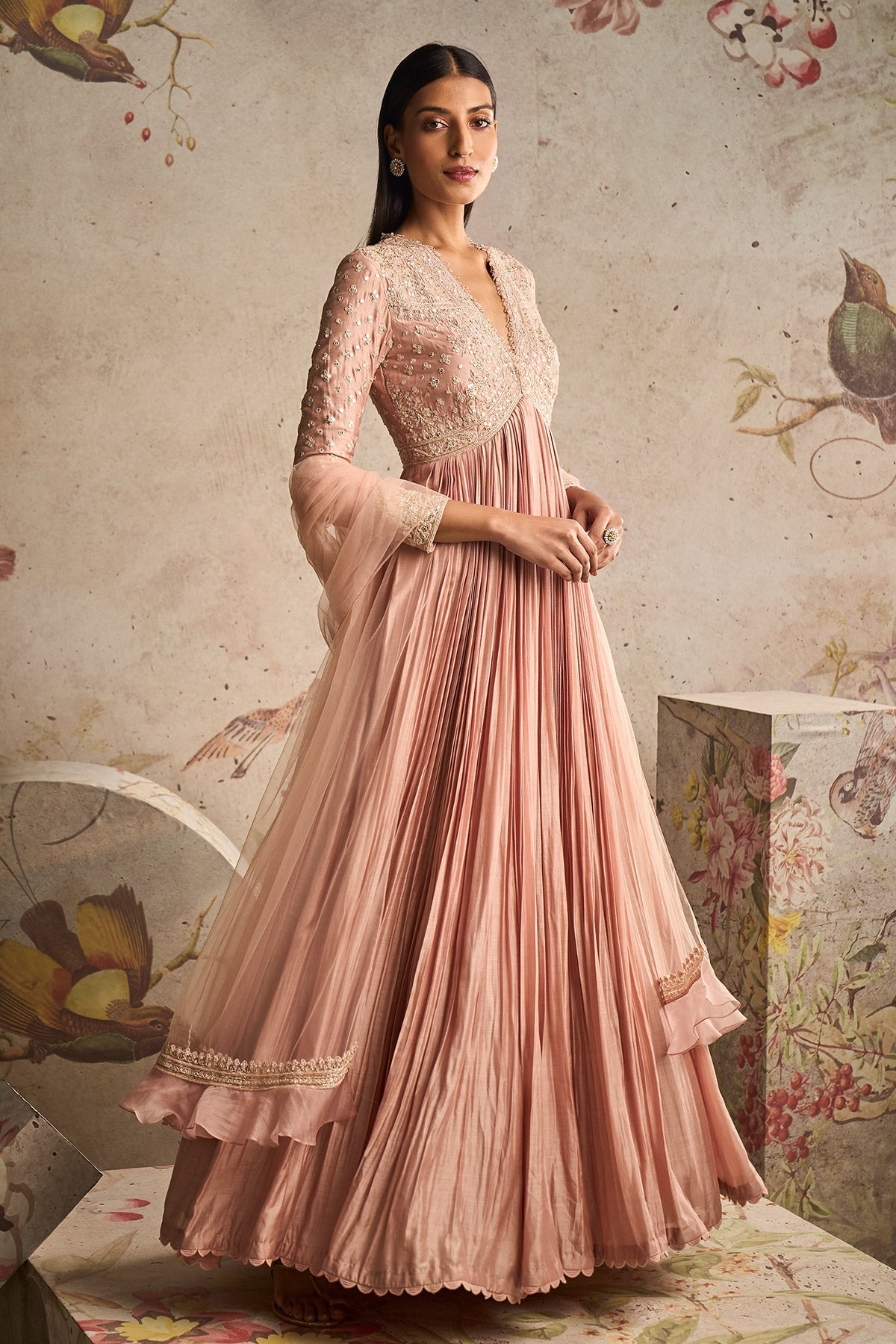 MRUNAL THAKUR IN SWAY ANARKALI SET