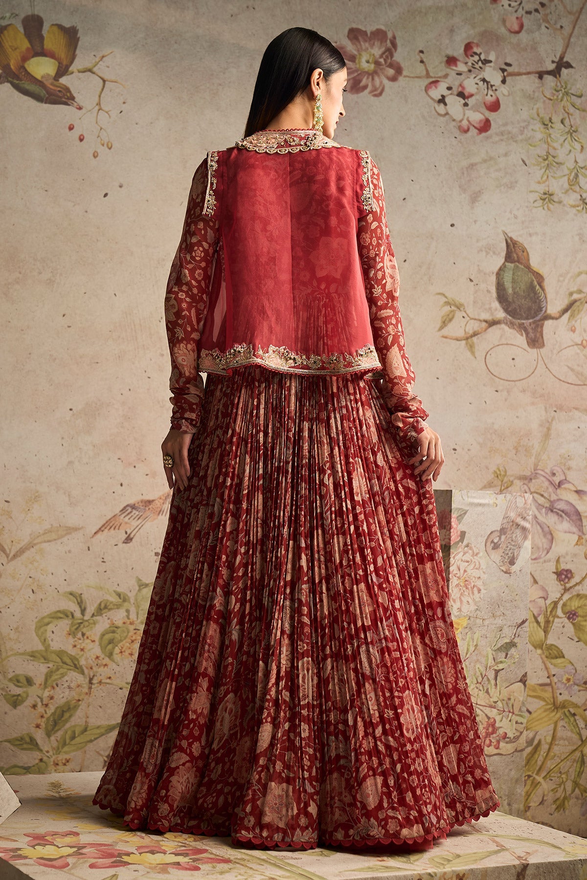 DAZZLE ANARKALI JACKET SET