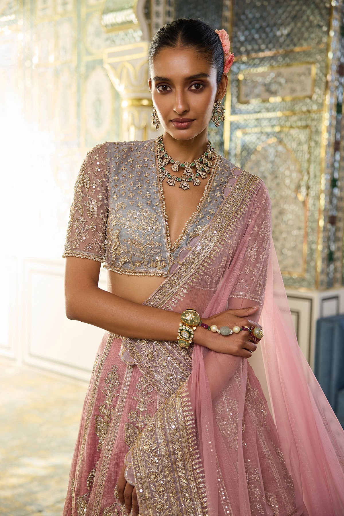Blush Lehenga Set-RTS