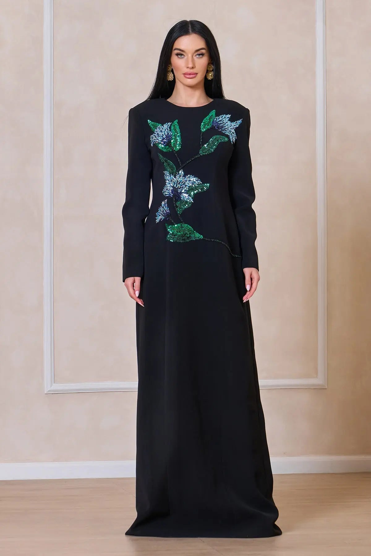 SVETLANA GOWN - BLACK DRESSES
