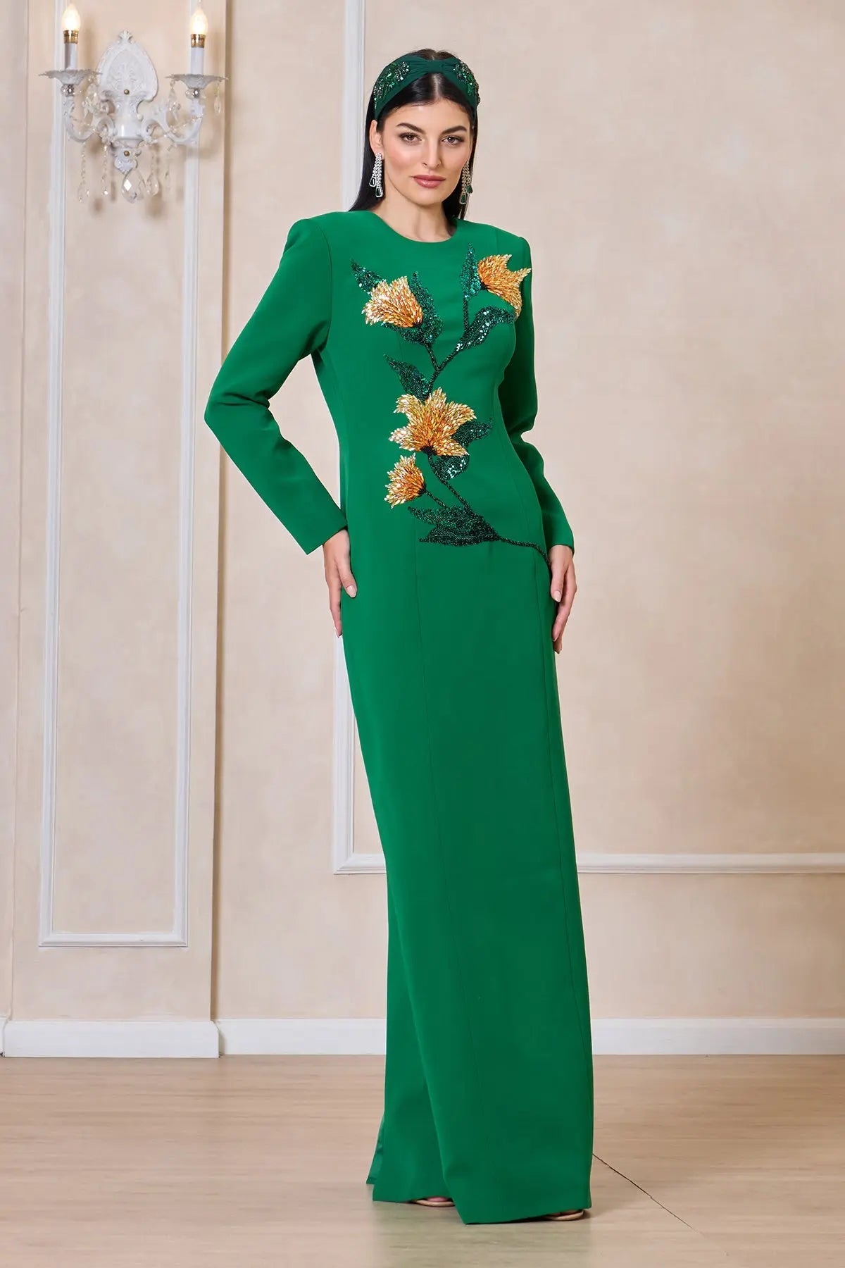 SVETLANA GOWN - GREEN DRESSES