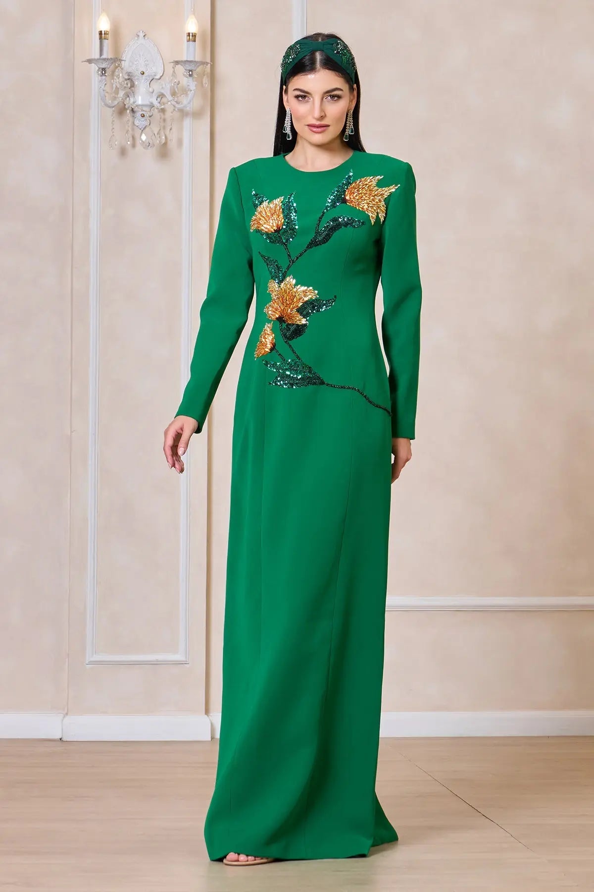 SVETLANA GOWN - GREEN DRESSES
