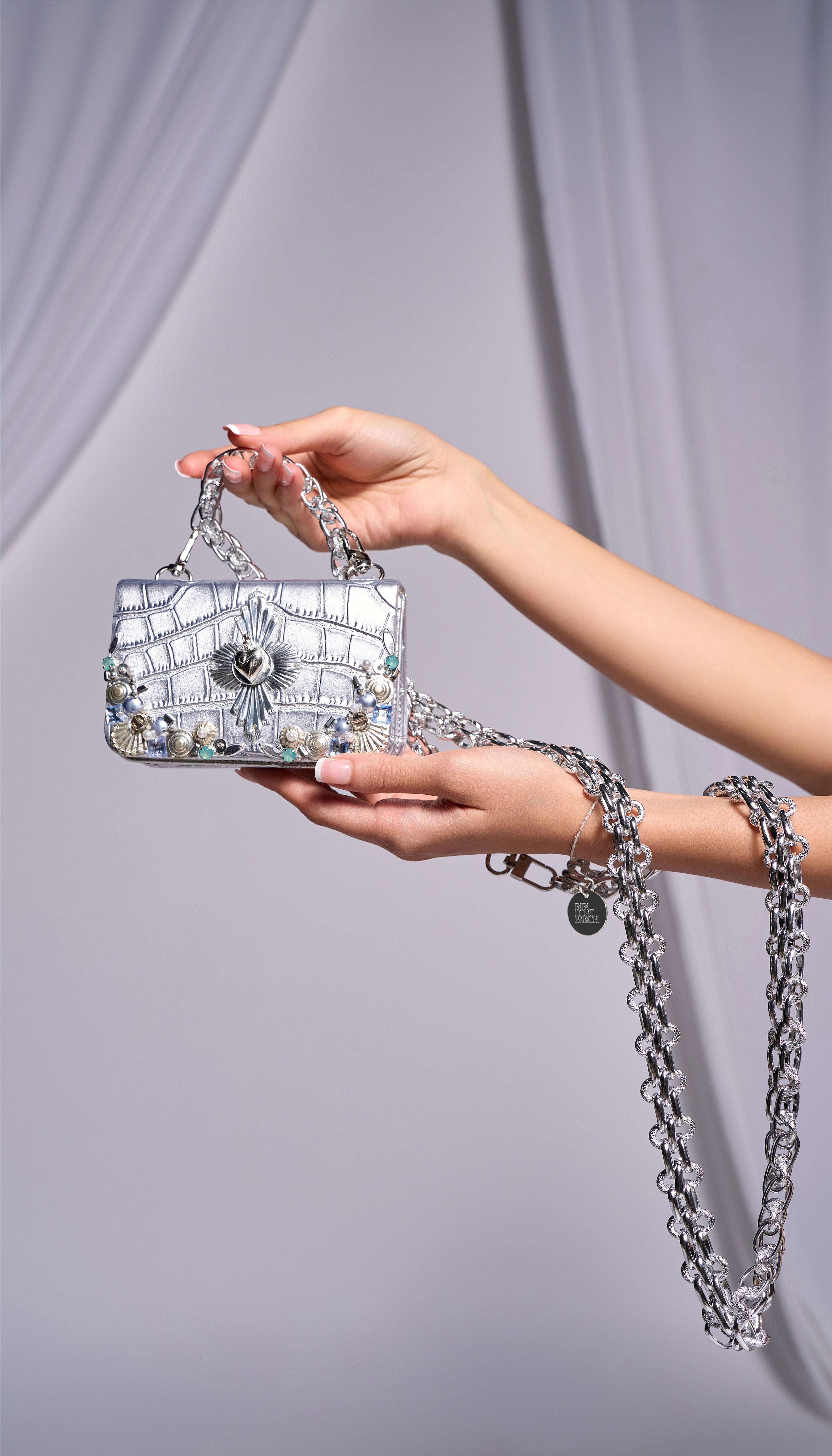 Silver Lining Chainlink : Belt Bag