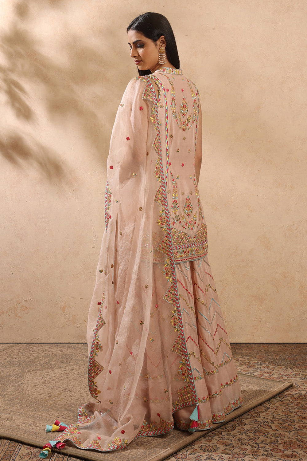 Pink Sharara Set