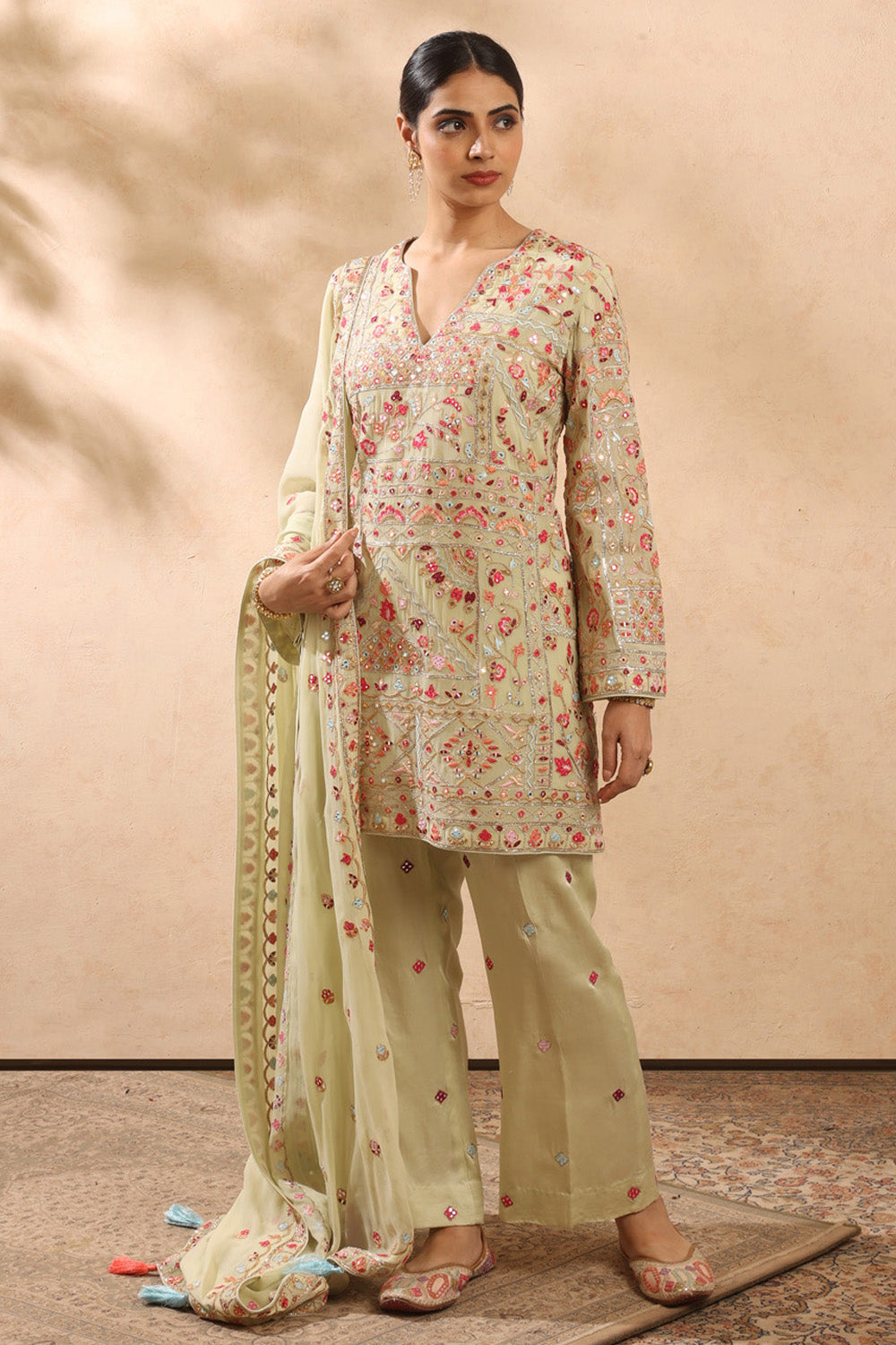 Light Green Kurta Pant Set